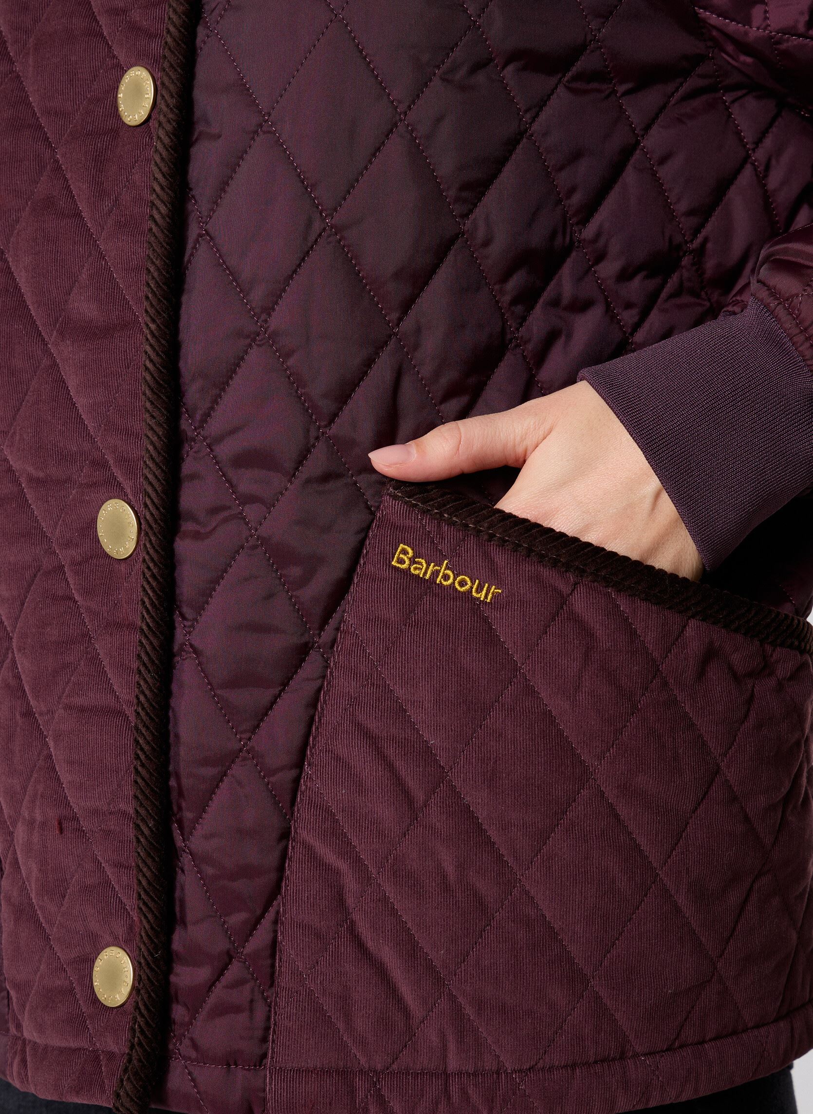 Gewatteerde jassen Marla Quilted Jacket dames paars Barbour Gewatteerde jassen Marla Quilted Jacket dames paars BLACK CHERRY/DARK BROWN//