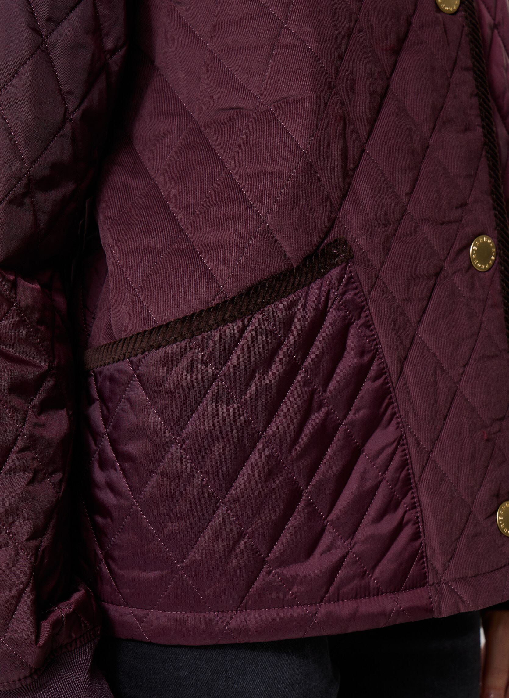 Gewatteerde jassen Marla Quilted Jacket dames paars Barbour Gewatteerde jassen Marla Quilted Jacket dames paars BLACK CHERRY/DARK BROWN//