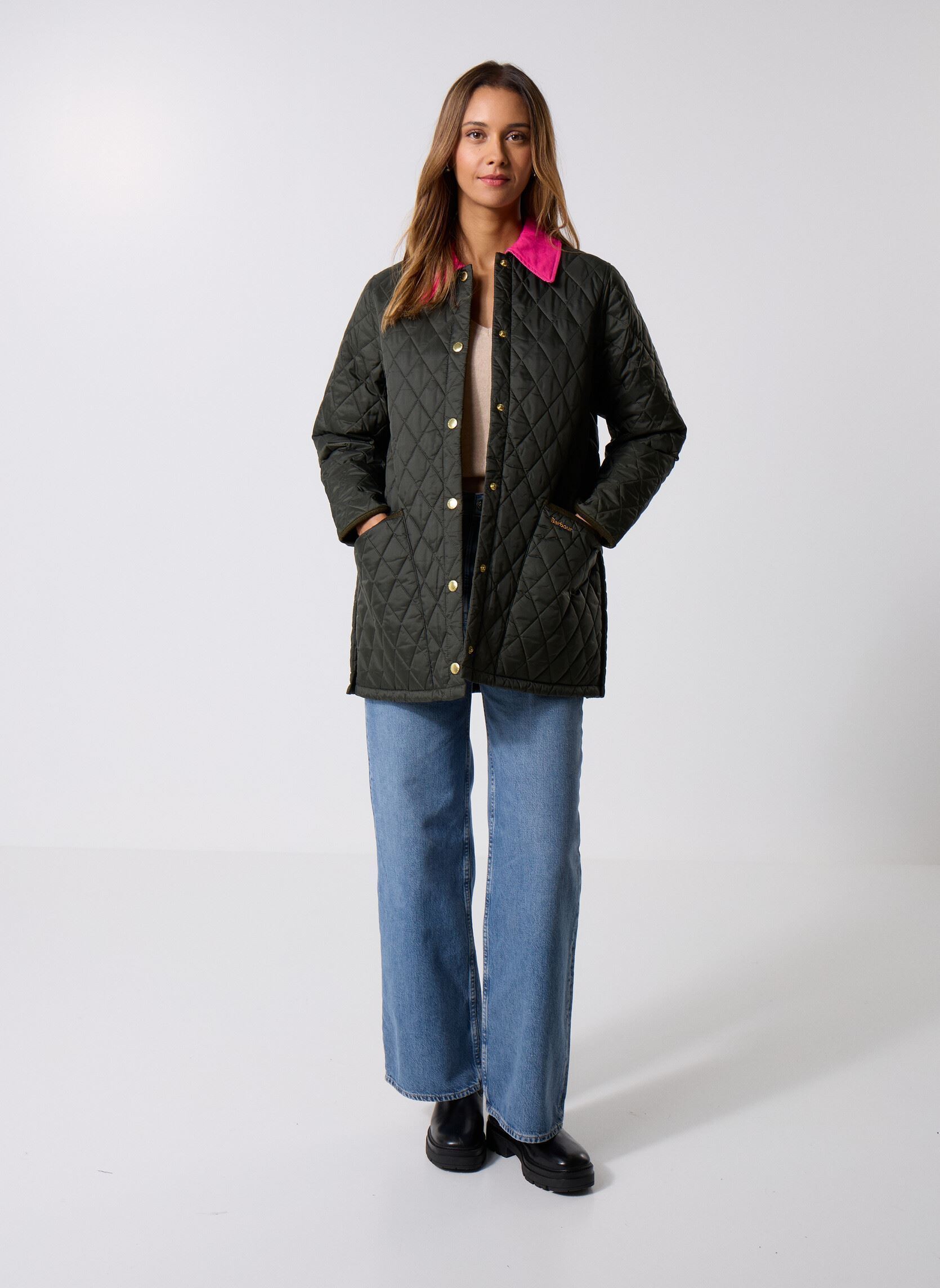 Parkas Icons Modern Liddesdale Quilted Jacket femme vert Barbour Parkas Icons Modern Liddesdale Quilted Jacket femme vert SAGE/FUCHSIA/ANCIENT