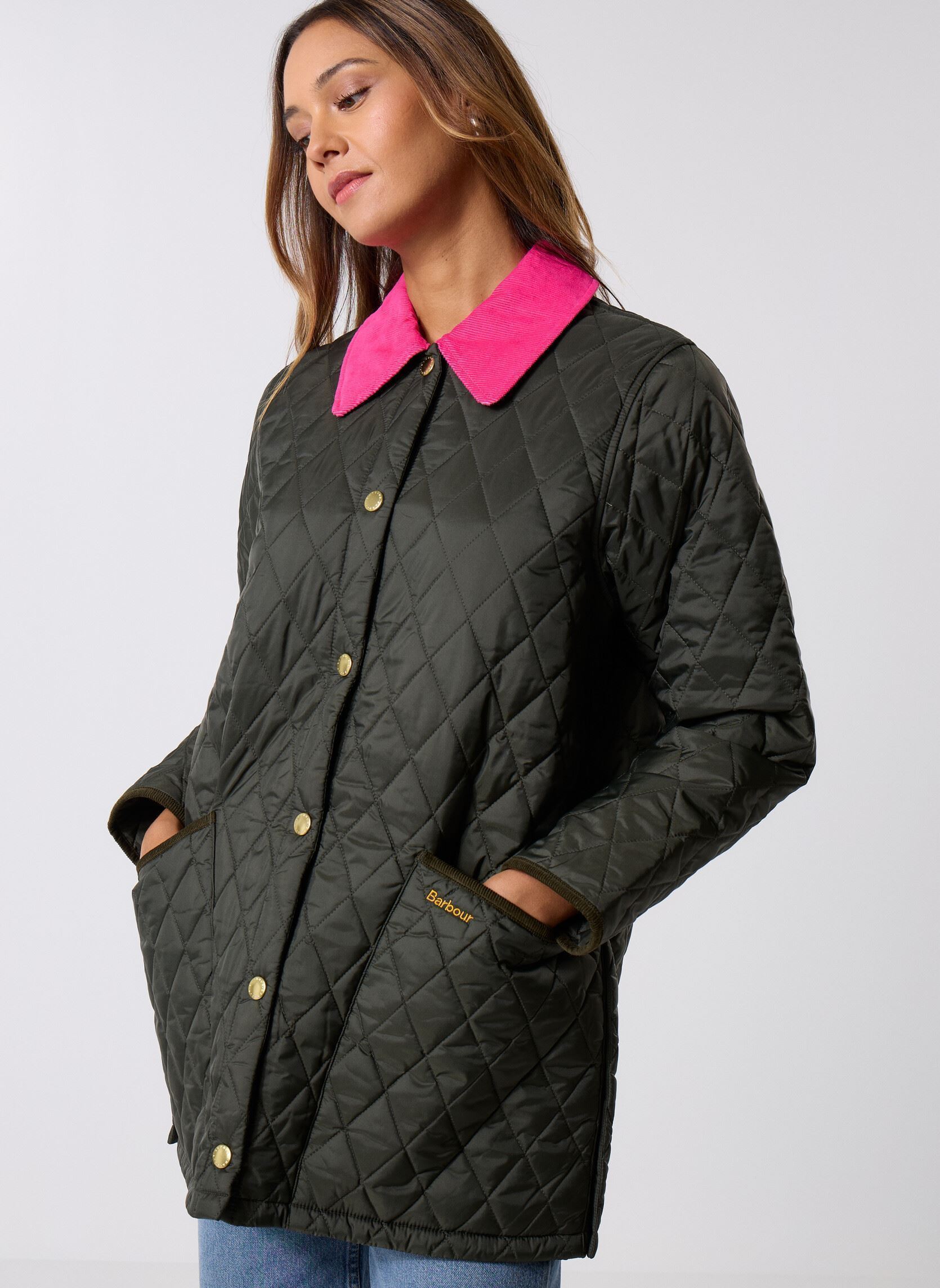 Parkas Icons Modern Liddesdale Quilted Jacket femme vert Barbour Parkas Icons Modern Liddesdale Quilted Jacket femme vert SAGE/FUCHSIA/ANCIENT