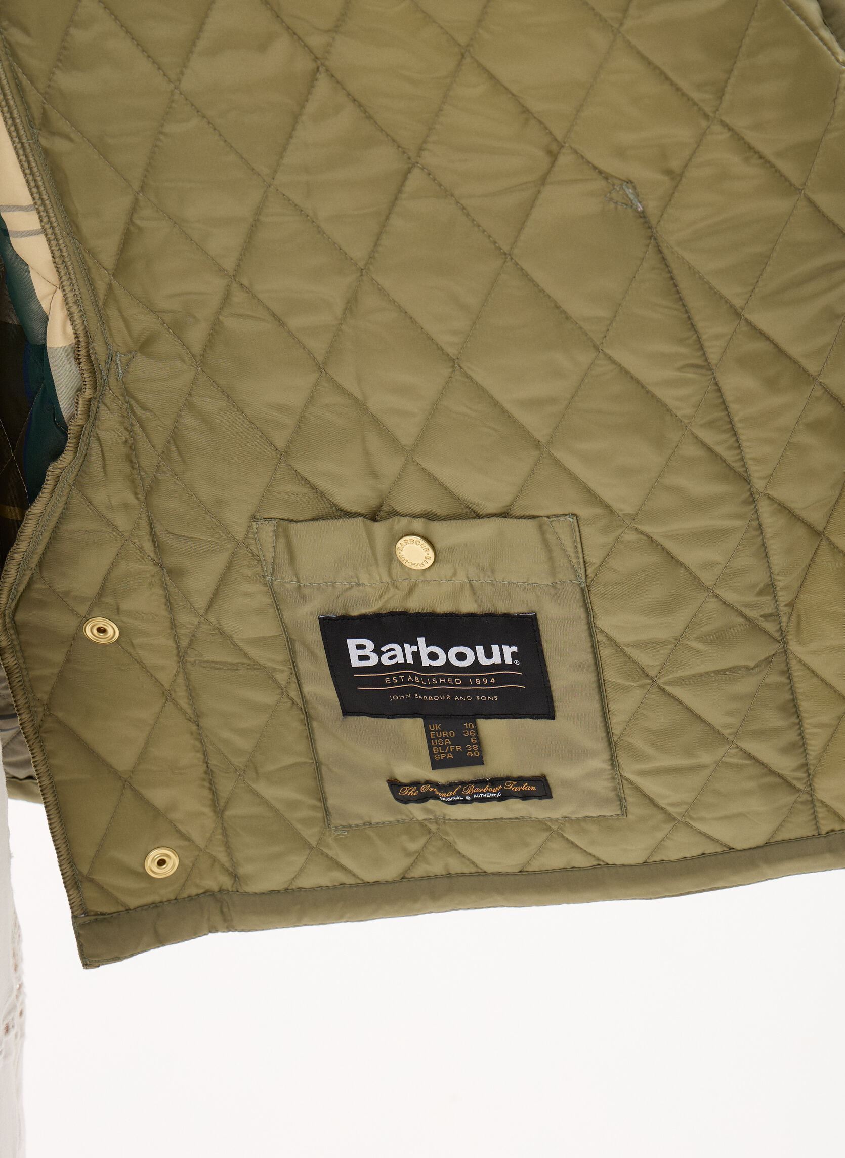 Parkas Icons Modern Liddesdale Quilted Jacket femme vert Barbour Parkas Icons Modern Liddesdale Quilted Jacket femme vert BLEACHED OLIVE/ANCIENT/GA
