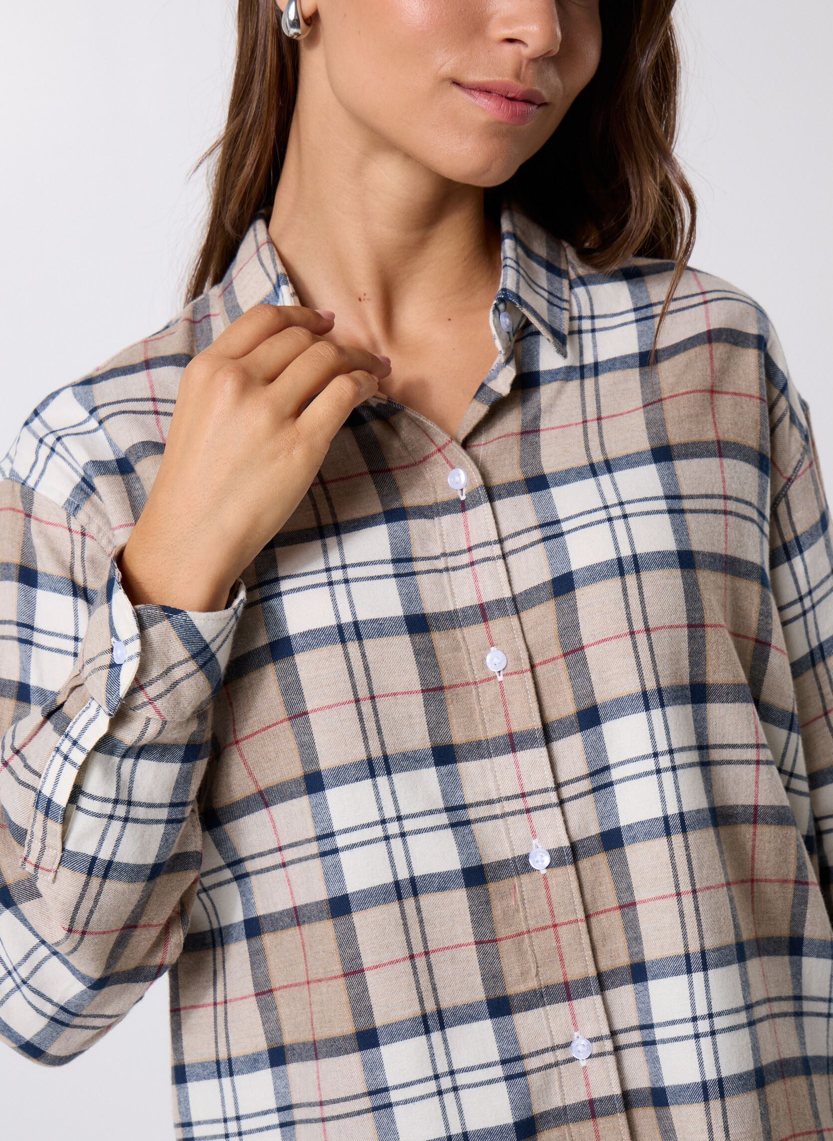 Chemises manches longues Elishaw Check Shirt femme blanc Barbour Chemises manches longues Elishaw Check Shirt femme blanc HESSIAN TARTAN