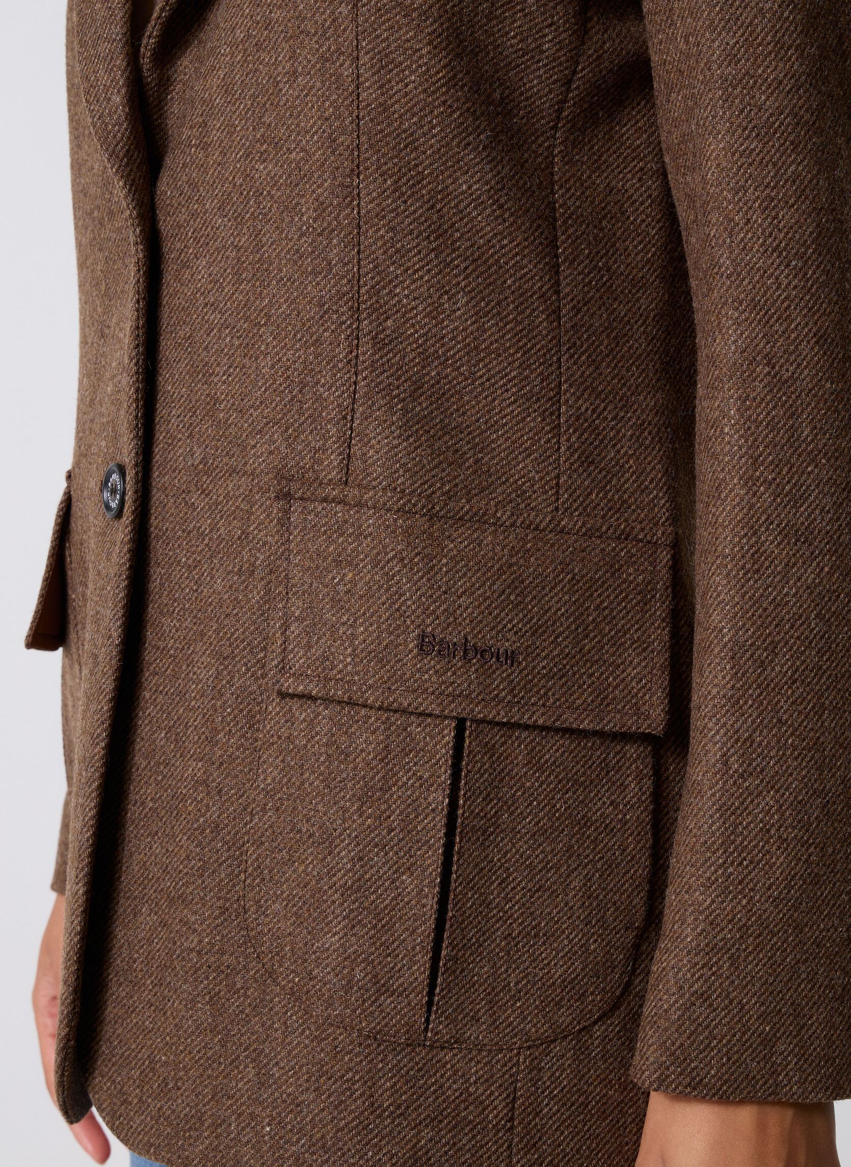 Blazer Elm Tailored Jacket dames bruin Barbour Blazer Elm Tailored Jacket dames bruin MILITARY BROWN