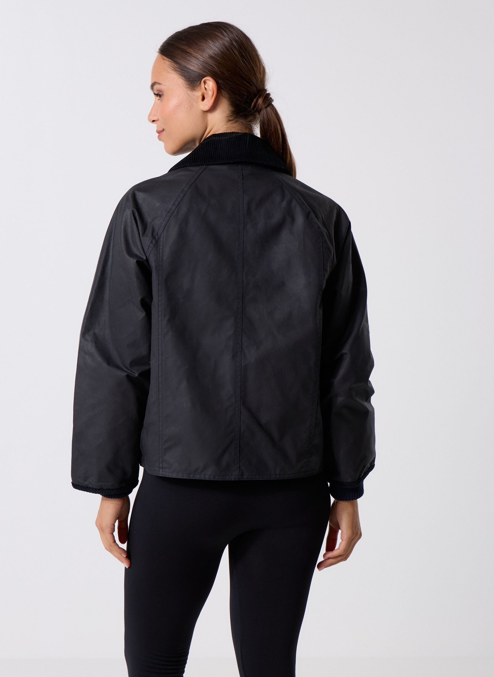 Parkas Cropped Beadnell Wax Jacket femme bleu Barbour Parkas Cropped Beadnell Wax Jacket femme bleu NAVY-CLASSIC