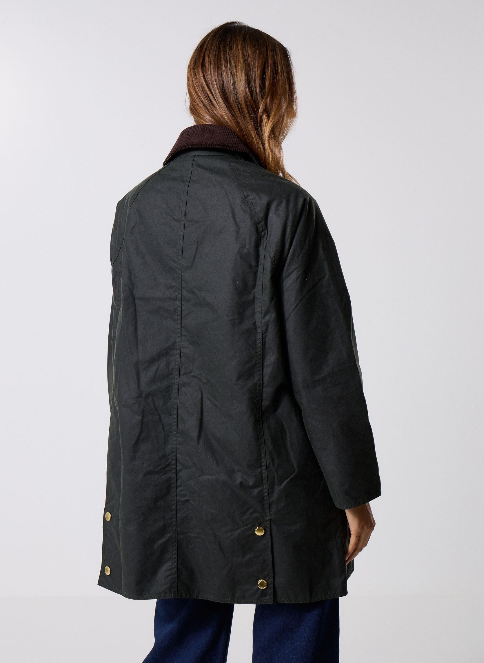 Winterjas Long Beadnell Wax Jacket dames groen Barbour Winterjas Long Beadnell Wax Jacket dames groen SAGE/ANCIENT