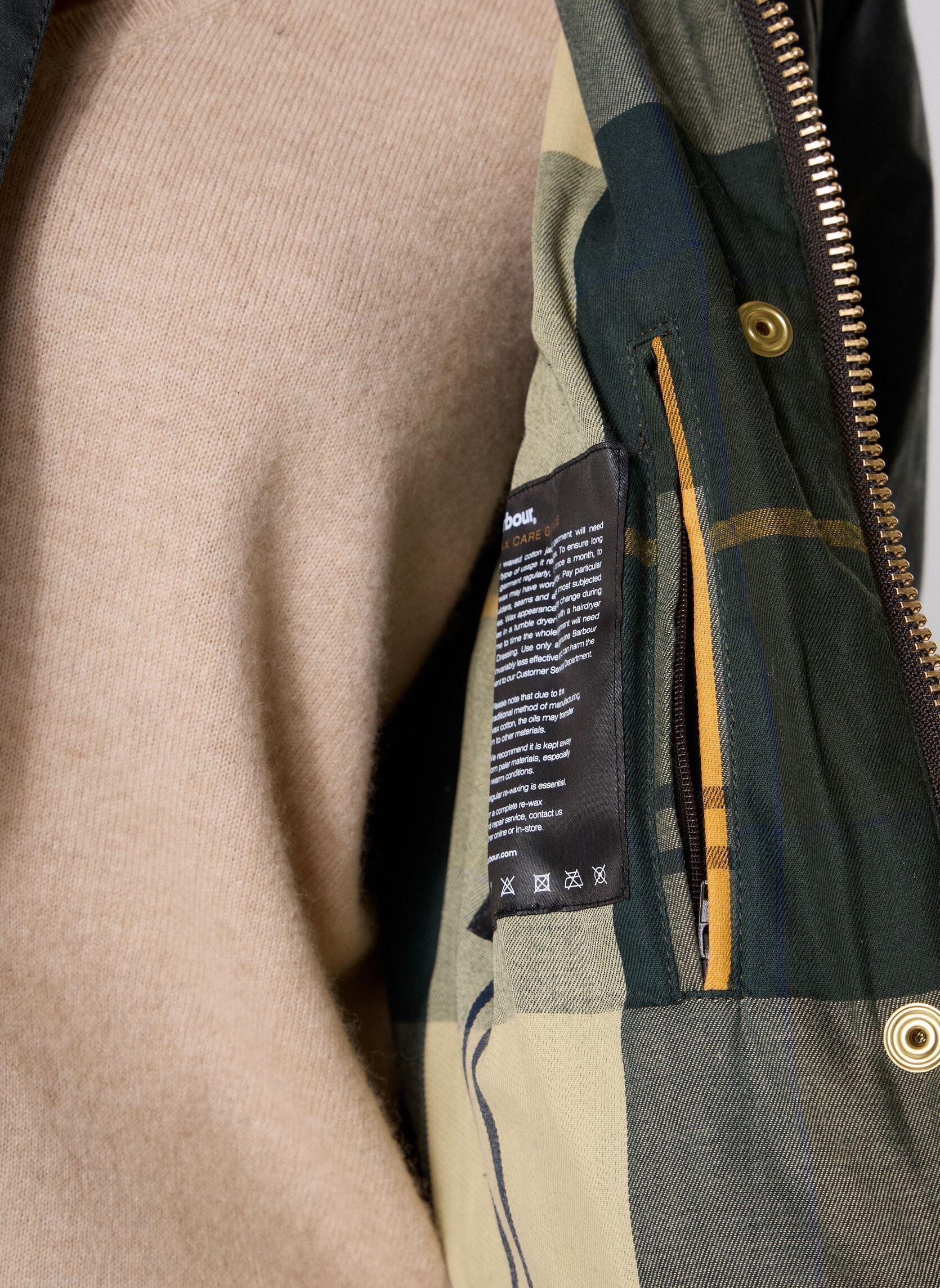 Winterjas Long Beadnell Wax Jacket dames groen Barbour Winterjas Long Beadnell Wax Jacket dames groen SAGE/ANCIENT