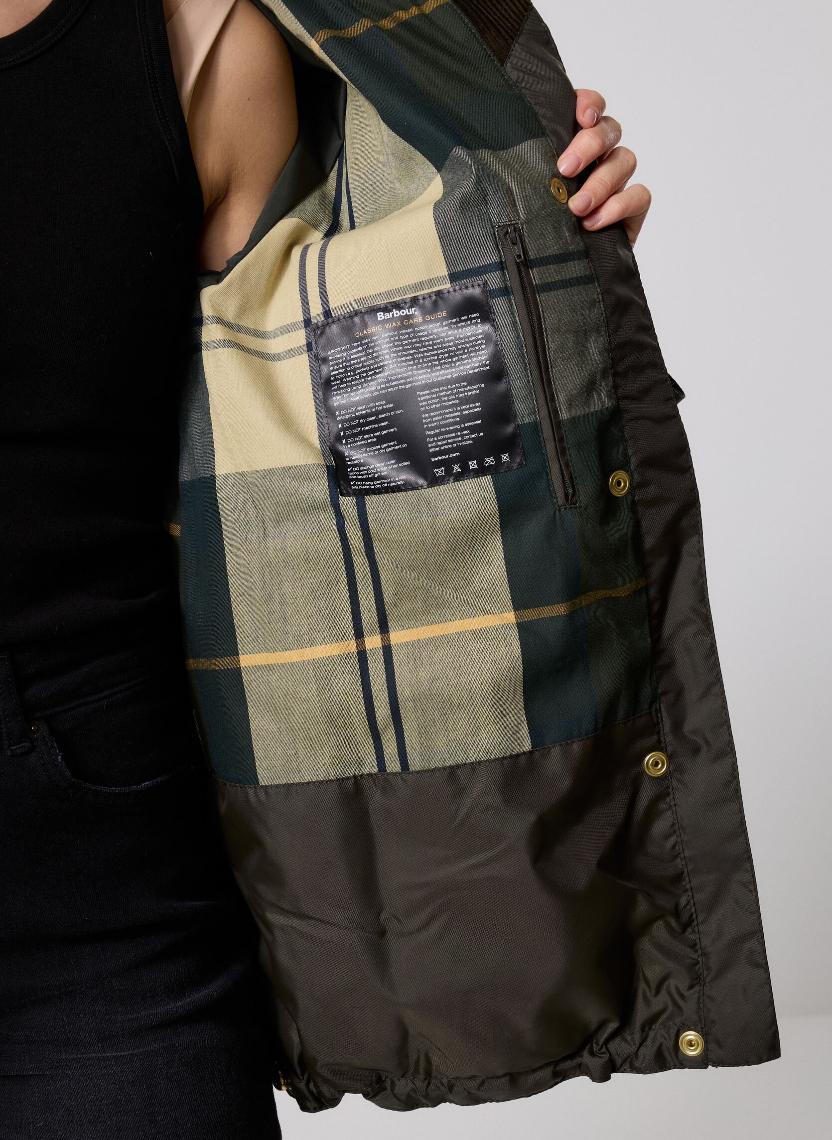 Winterjas Keeley Wax Jacket dames groen Barbour Winterjas Keeley Wax Jacket dames groen FERN/SAGE/DUFFLE BAG/ANCI