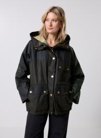 Winterjas Keeley Wax Jacket dames groen