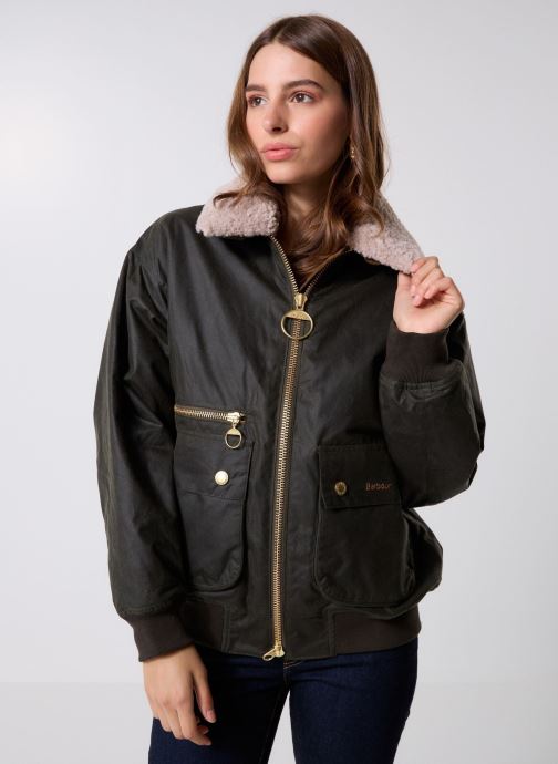 Barbour Parkas Maxine Wax Jacket femme vert