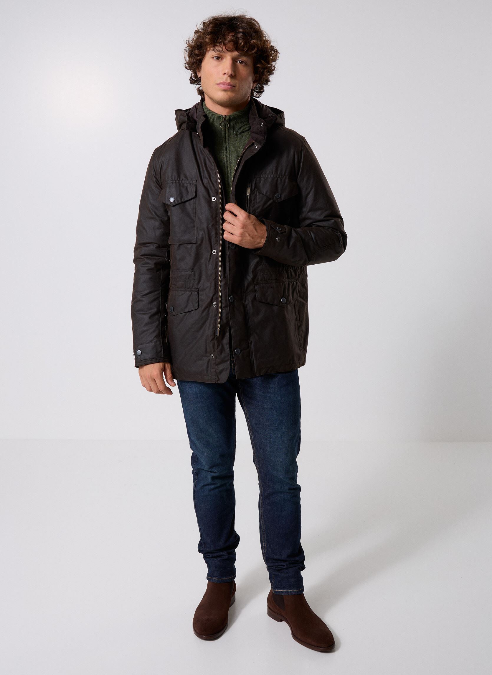 Pulls Essential Tisbury Half Zip Knitted Jump homme vert Barbour Pulls Essential Tisbury Half Zip Knitted Jump homme vert FOREST