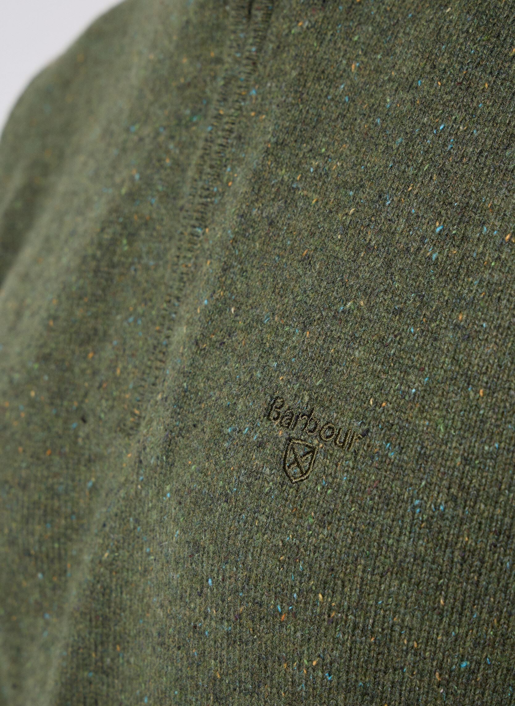 Pulls Essential Tisbury Half Zip Knitted Jump homme vert Barbour Pulls Essential Tisbury Half Zip Knitted Jump homme vert FOREST