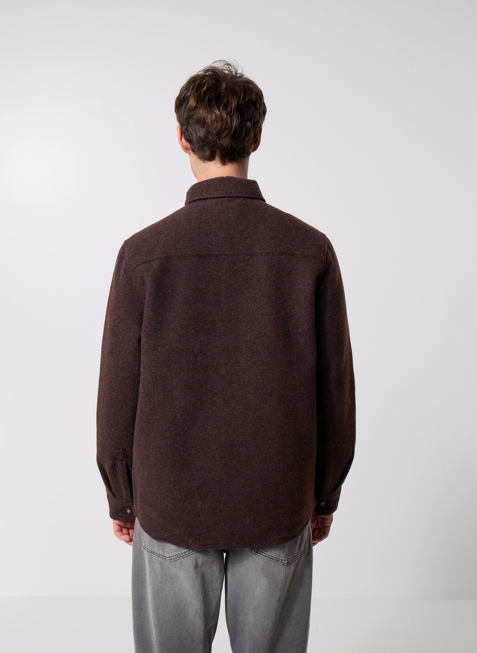 Vestes Marlow Tailored Wool Blend Overshirt homme marron Barbour Vestes Marlow Tailored Wool Blend Overshirt homme marron DARK OAK