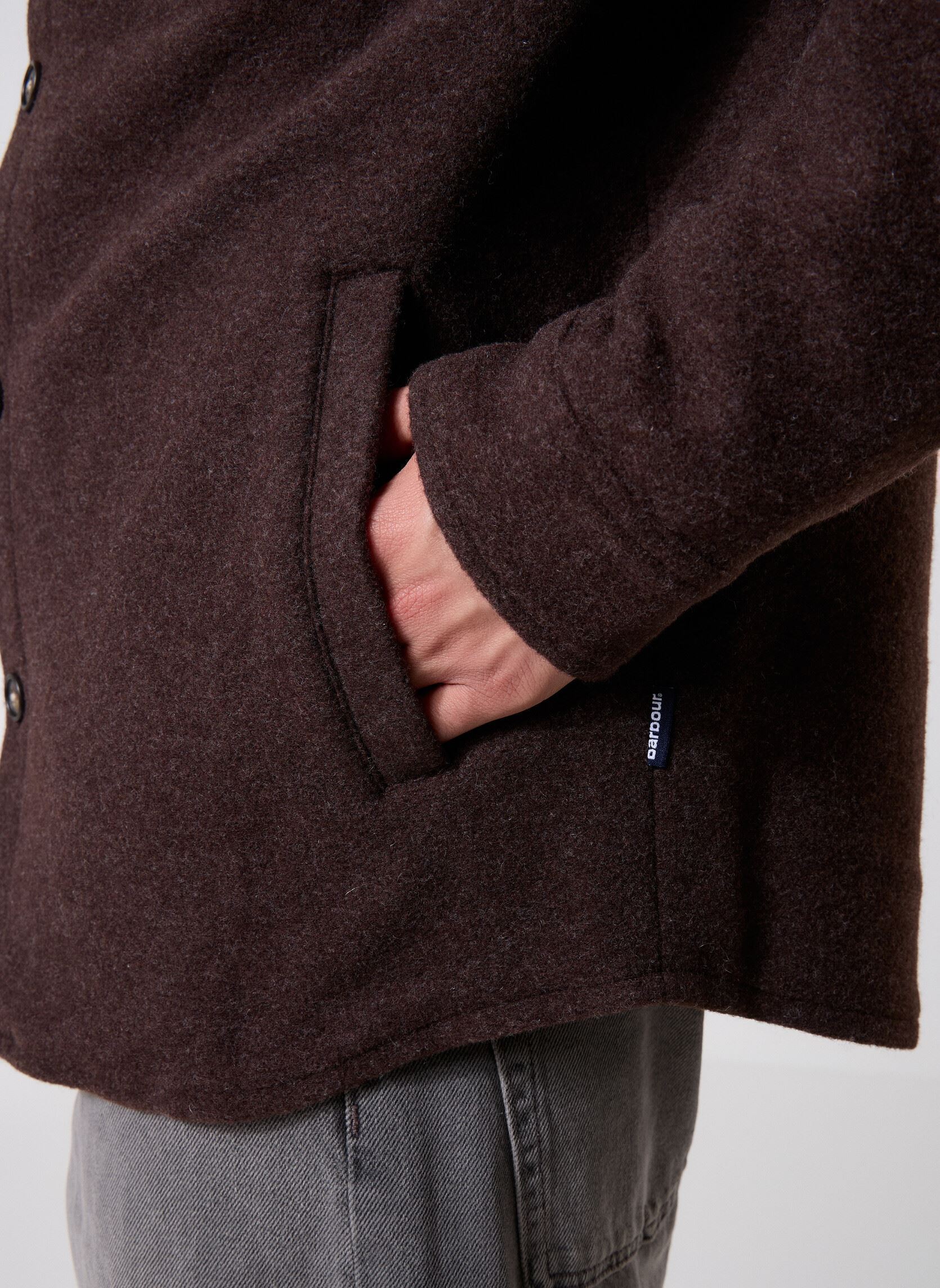 Vestes Marlow Tailored Wool Blend Overshirt homme marron Barbour Vestes Marlow Tailored Wool Blend Overshirt homme marron DARK OAK
