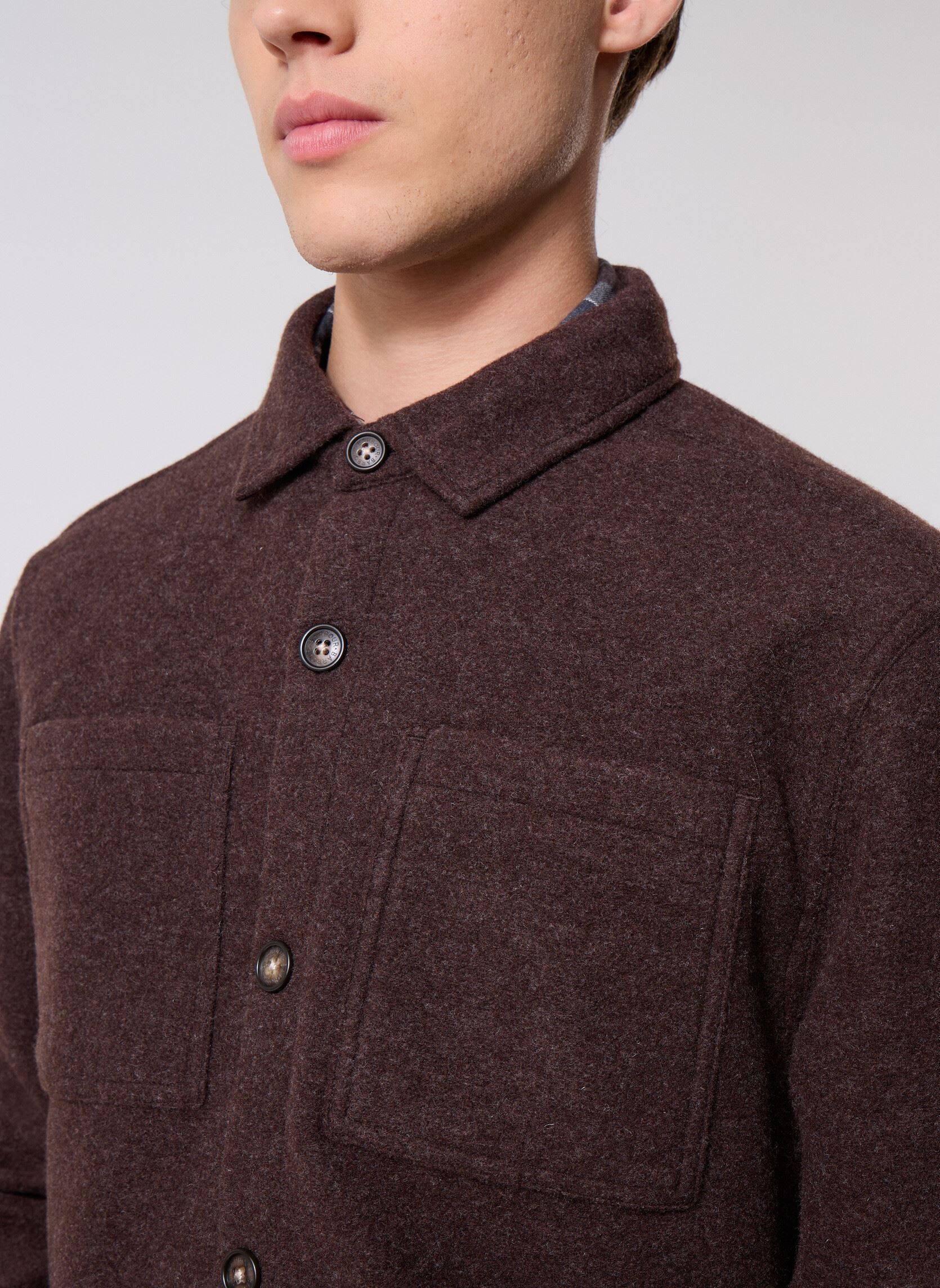 Vestes Marlow Tailored Wool Blend Overshirt homme marron Barbour Vestes Marlow Tailored Wool Blend Overshirt homme marron DARK OAK