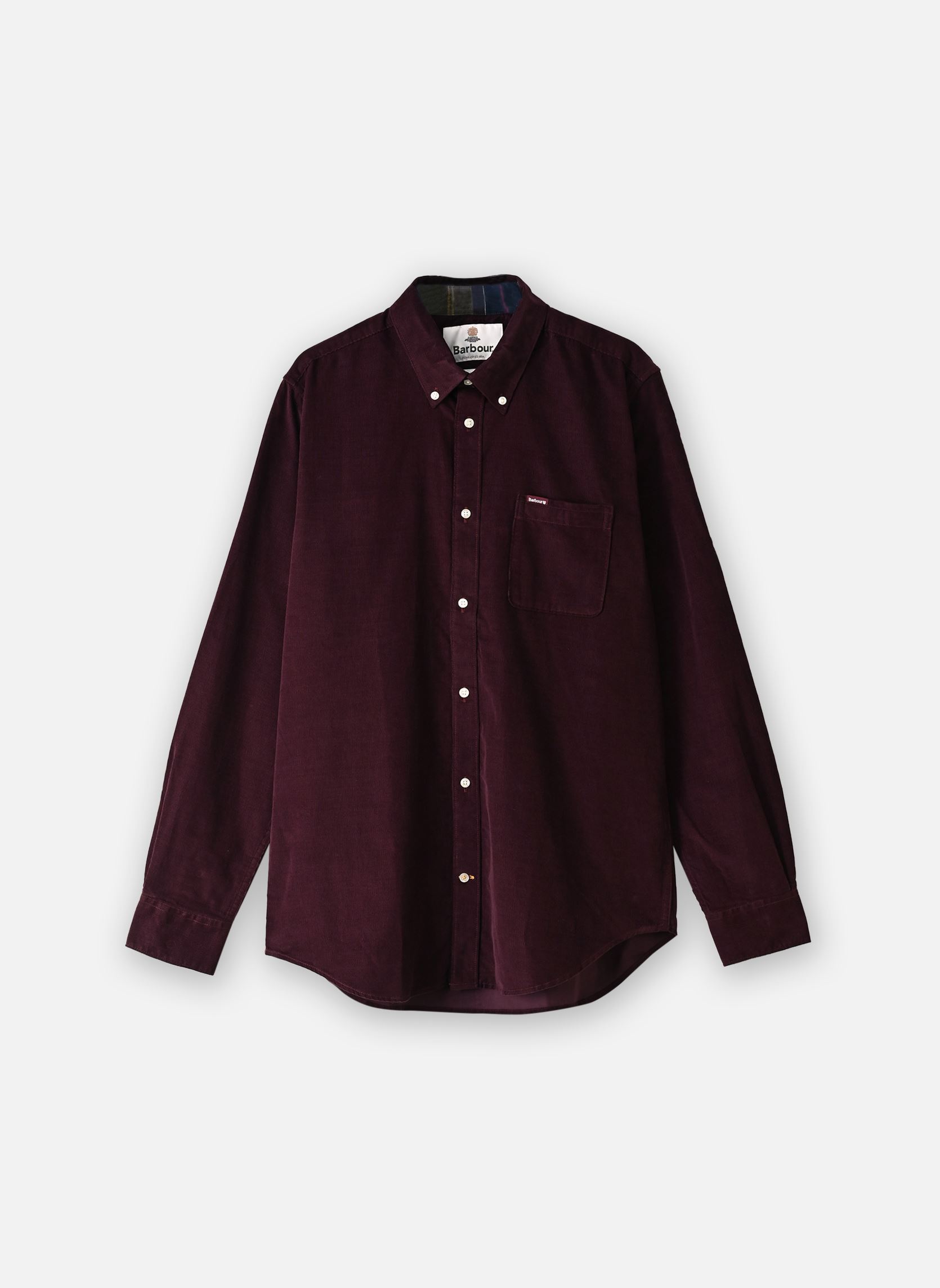 Hemden Ramsey Tailored Cord Shirt heren bordeaux Barbour Hemden Ramsey Tailored Cord Shirt heren bordeaux WINTER RED