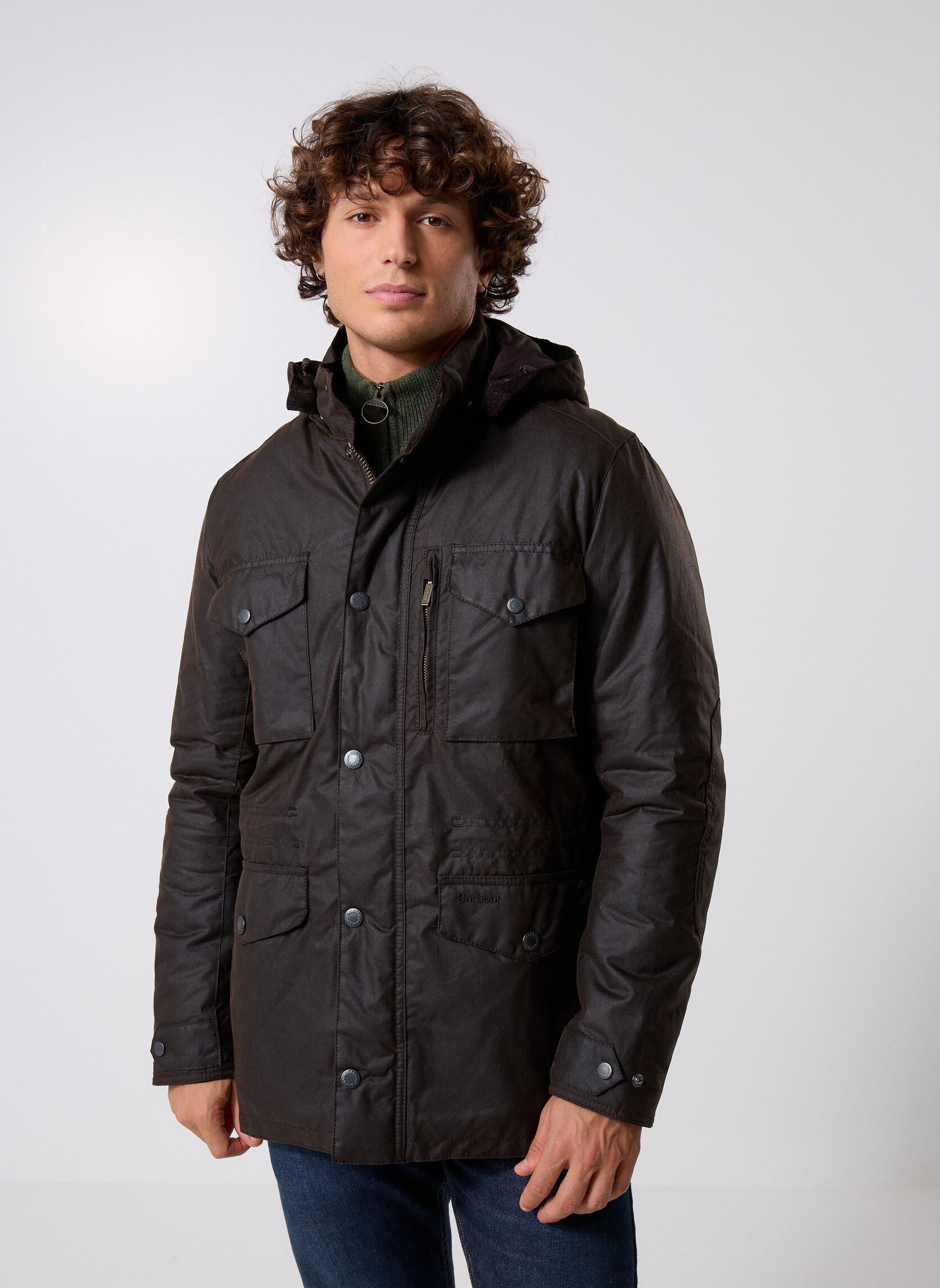 Parkas Winter Sapper Wax Jacket herren braun Barbour Parkas Winter Sapper Wax Jacket herren braun DARK BROWNMIDNIGHT OAK