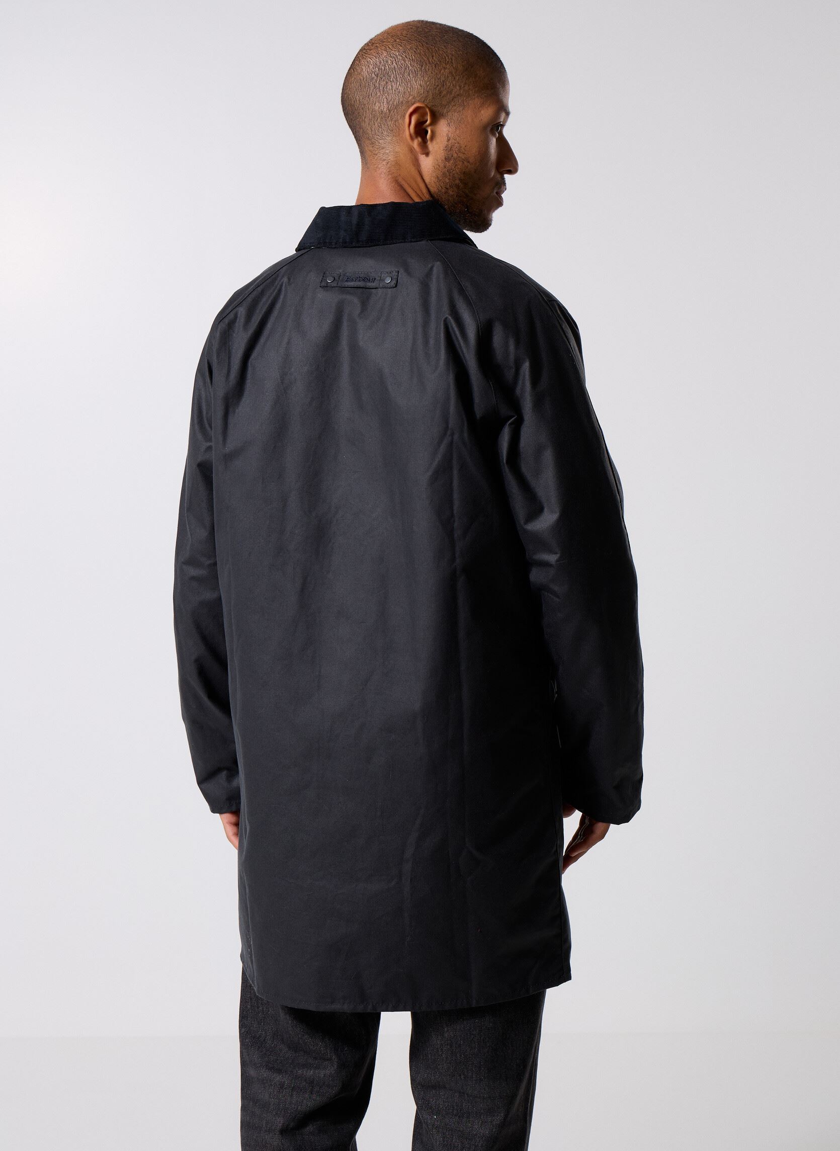 Winterjas Lorden Wax Mac heren blauw Barbour Winterjas Lorden Wax Mac heren blauw NAVY