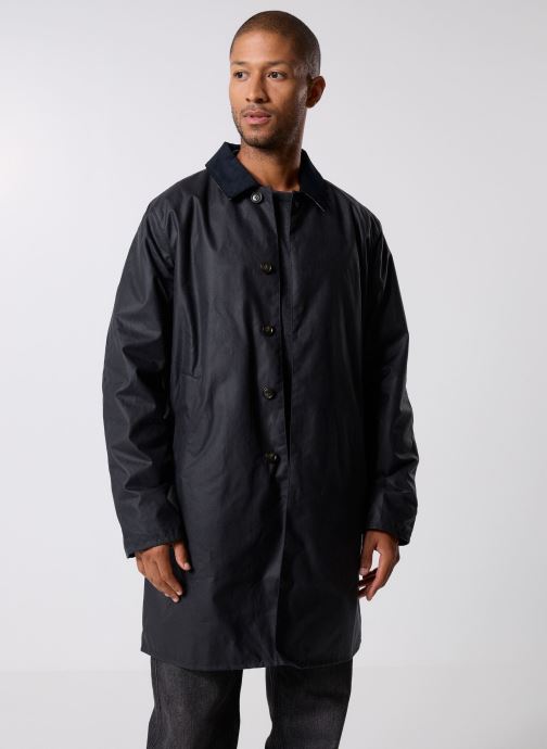 Barbour Winterjas Lorden Wax Mac heren blauw
