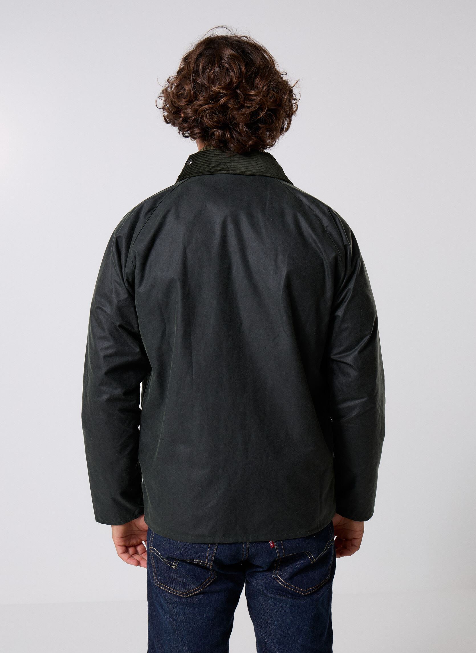 Winterjas Tracker Wax Jacket heren groen Barbour Winterjas Tracker Wax Jacket heren groen SAGE