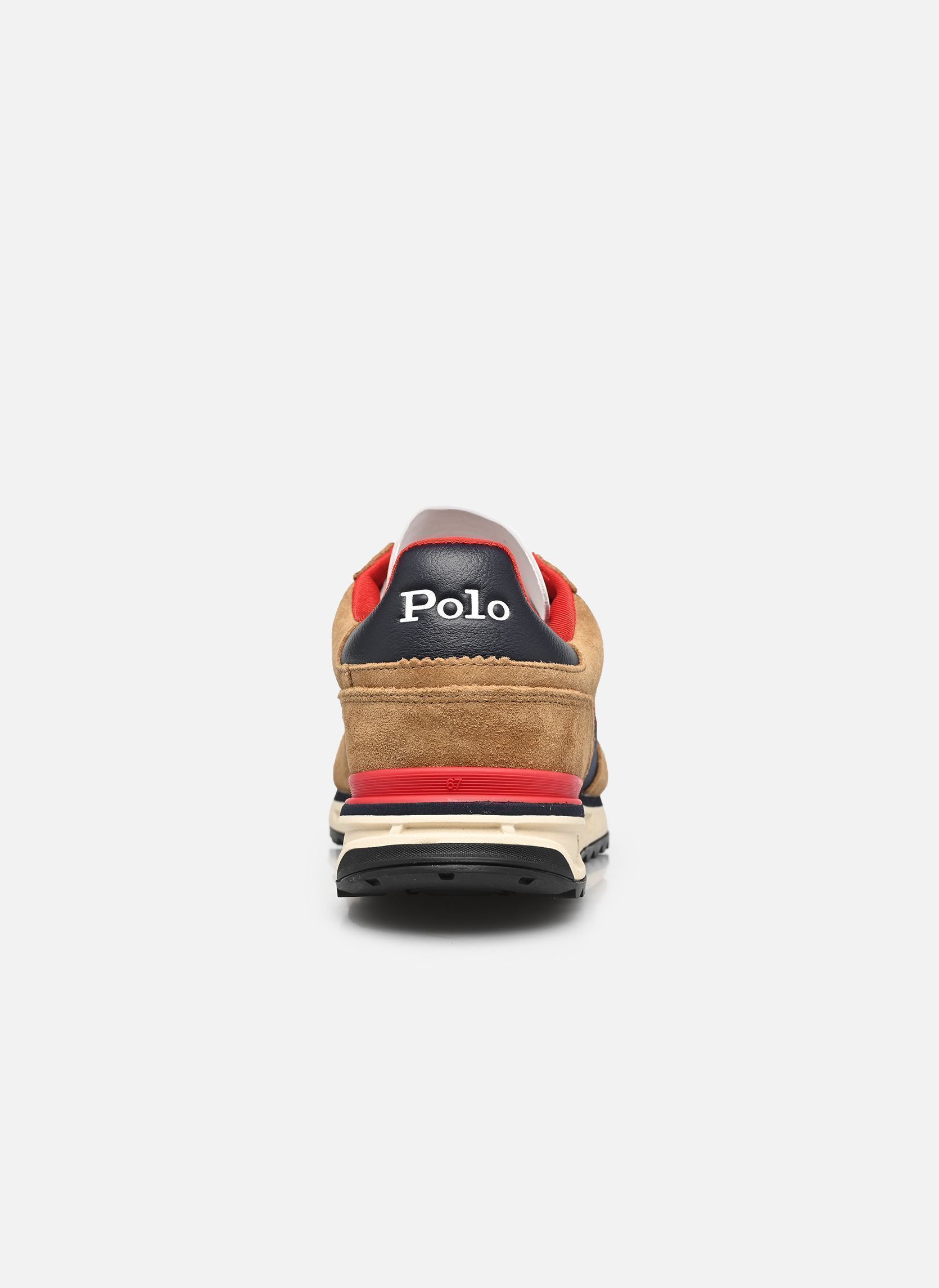 Lage sneakers VARICK PP-SNEAKERS-LOW TOP LACE heren bruin Polo Ralph Lauren Lage sneakers VARICK PP-SNEAKERS-LOW TOP LACE heren bruin DESERT TAN/NAVY/RED