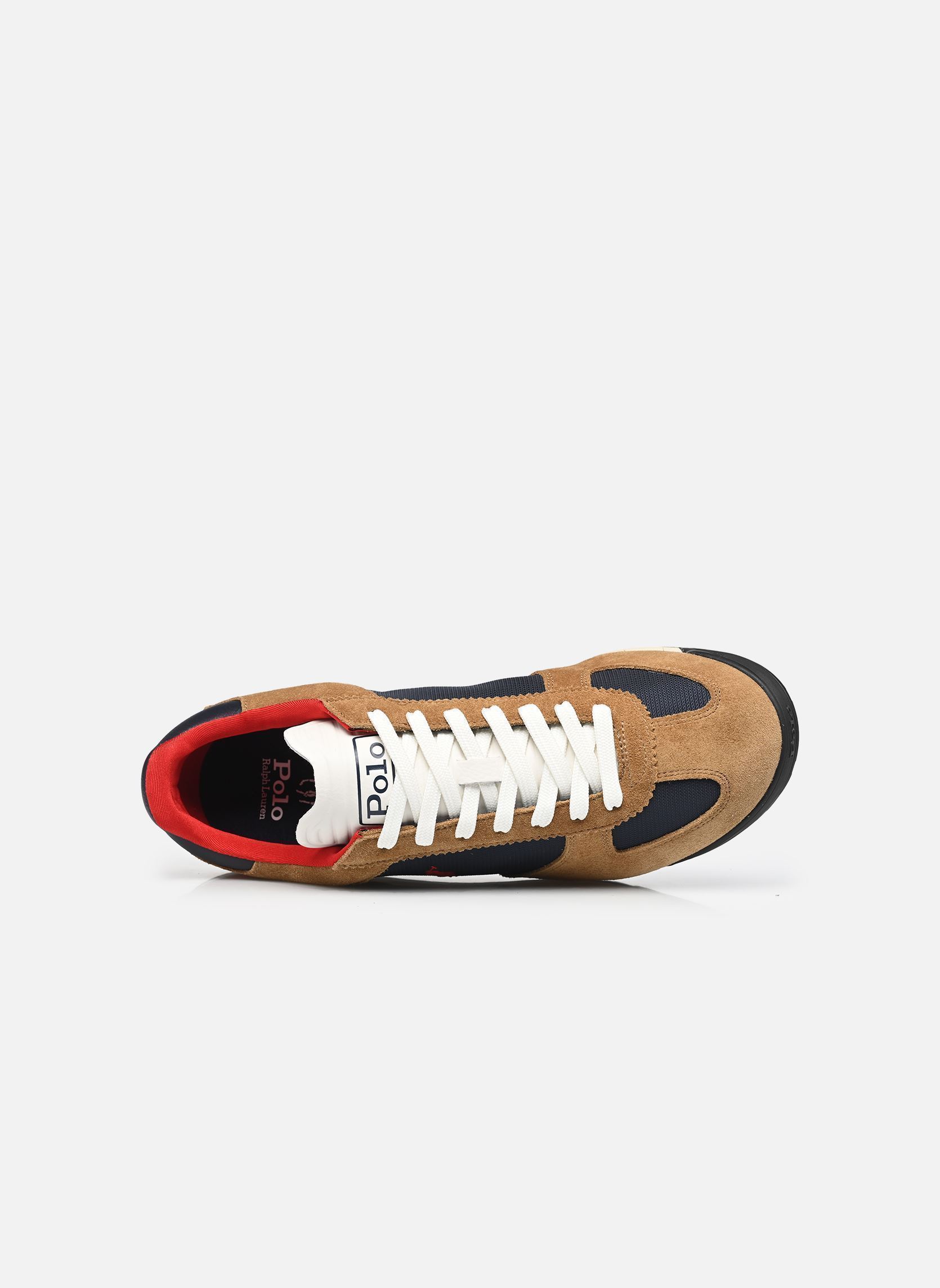 Lage sneakers VARICK PP-SNEAKERS-LOW TOP LACE heren bruin Polo Ralph Lauren Lage sneakers VARICK PP-SNEAKERS-LOW TOP LACE heren bruin DESERT TAN/NAVY/RED