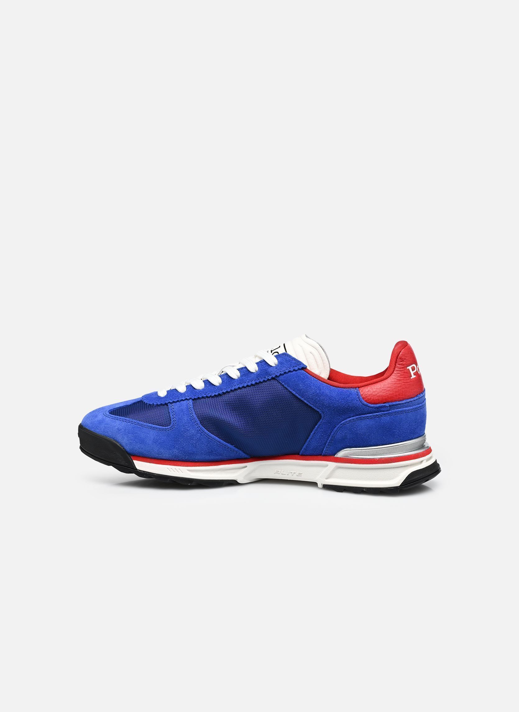 Sneakers basse VARICK PP-SNEAKERS-LOW TOP LACE uomo blu Polo Ralph Lauren Sneakers basse VARICK PP-SNEAKERS-LOW TOP LACE uomo blu ROYAL/RED