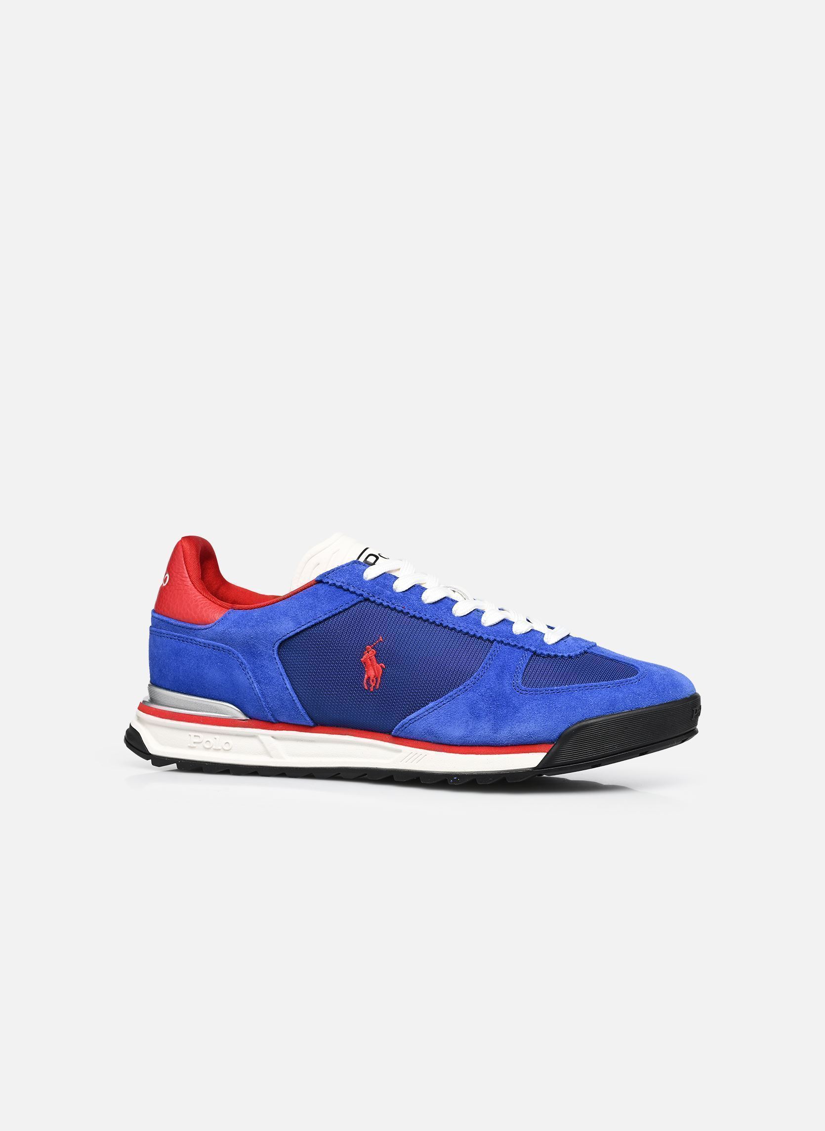 Sneakers basse VARICK PP-SNEAKERS-LOW TOP LACE uomo blu Polo Ralph Lauren Sneakers basse VARICK PP-SNEAKERS-LOW TOP LACE uomo blu ROYAL/RED