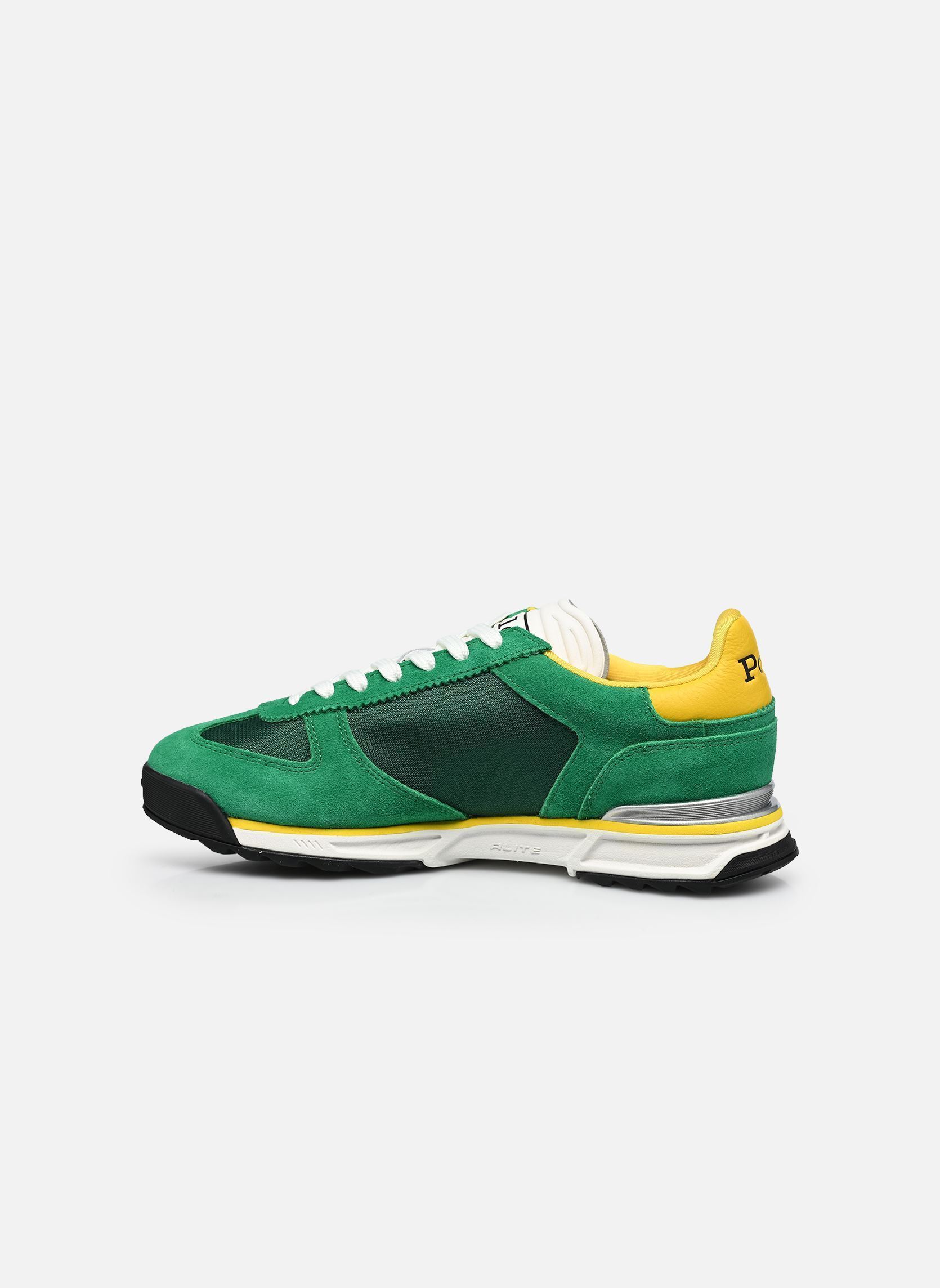 Niedrige Sneaker VARICK PP-SNEAKERS-LOW TOP LACE herren grün Polo Ralph Lauren Niedrige Sneaker VARICK PP-SNEAKERS-LOW TOP LACE herren grün GREEN/YELLOW