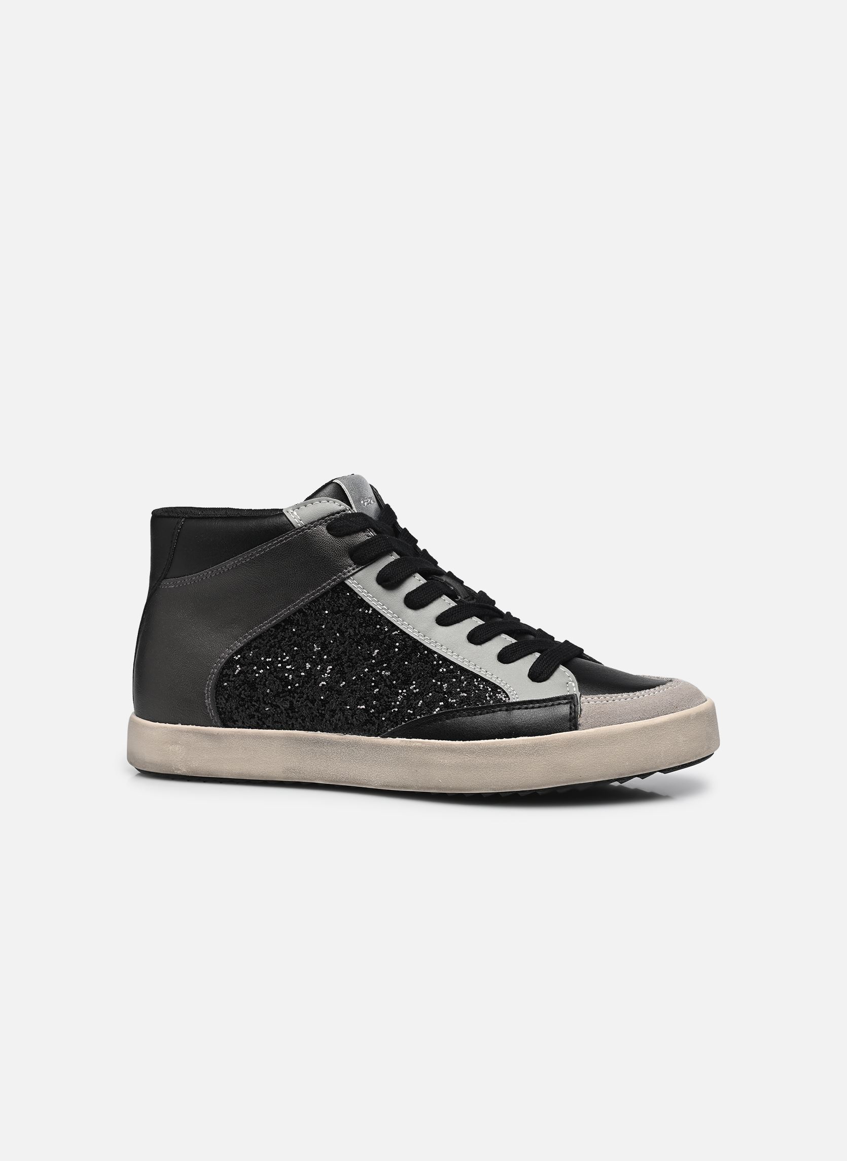 Leinen-Sneaker D BLOMIEE H damen schwarz Geox Leinen-Sneaker D BLOMIEE H damen schwarz Noir / Argent