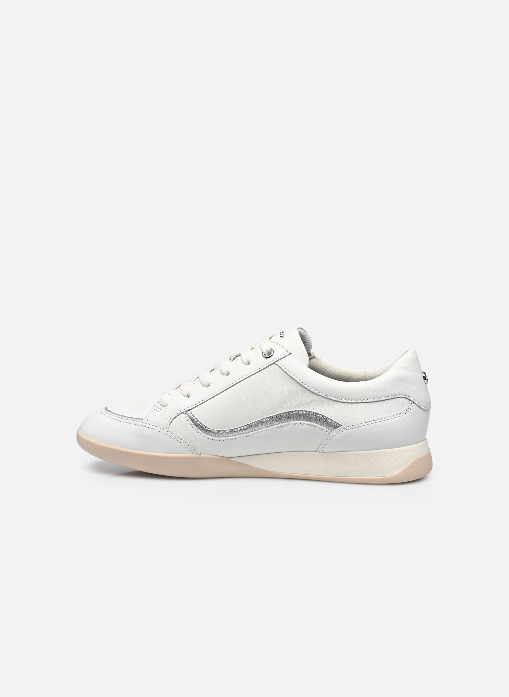 Lage sneakers D MARYEMY B dames wit Geox Lage sneakers D MARYEMY B dames wit BLANC / ARGENT