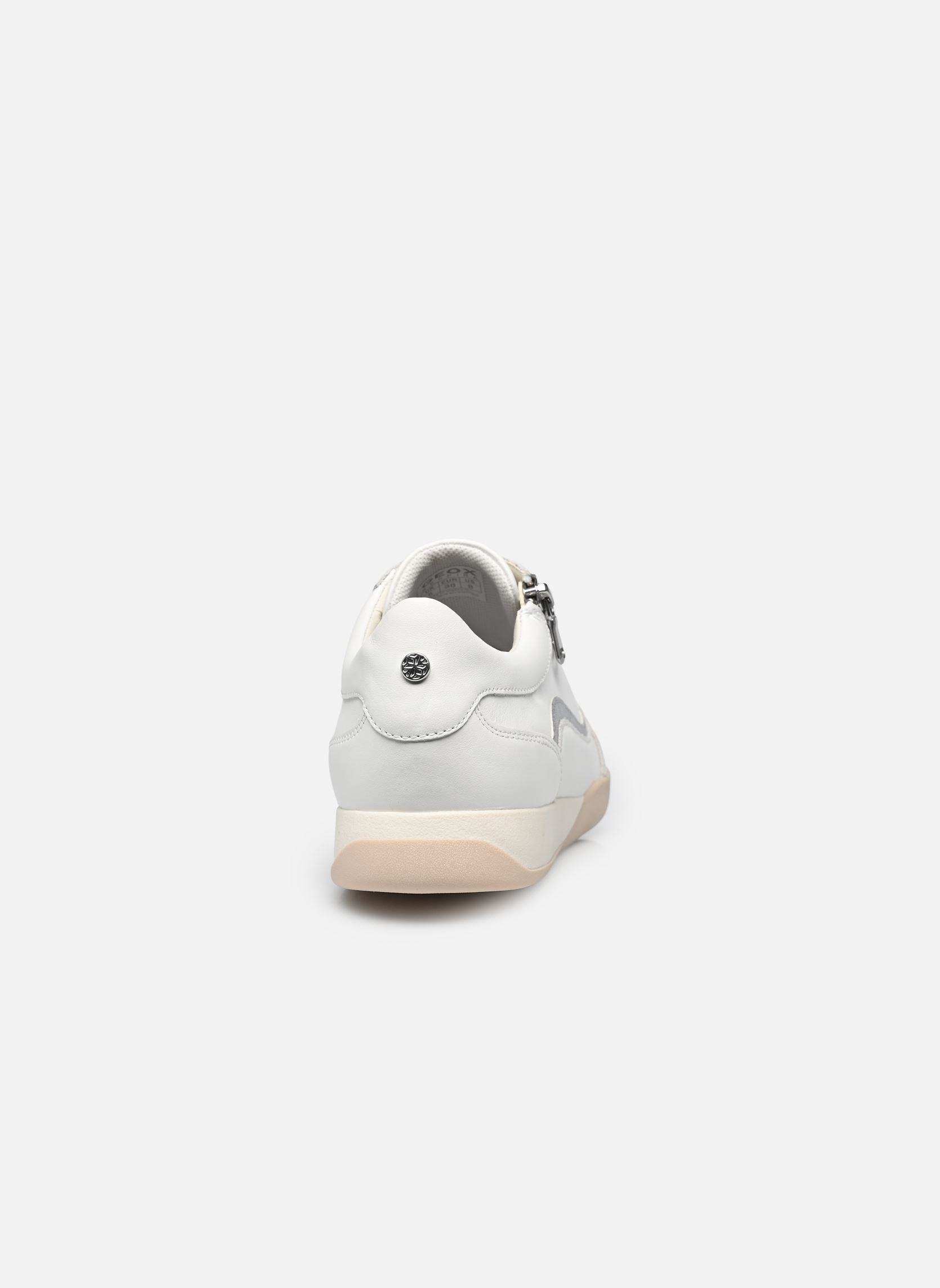 Lage sneakers D MARYEMY B dames wit Geox Lage sneakers D MARYEMY B dames wit BLANC / ARGENT