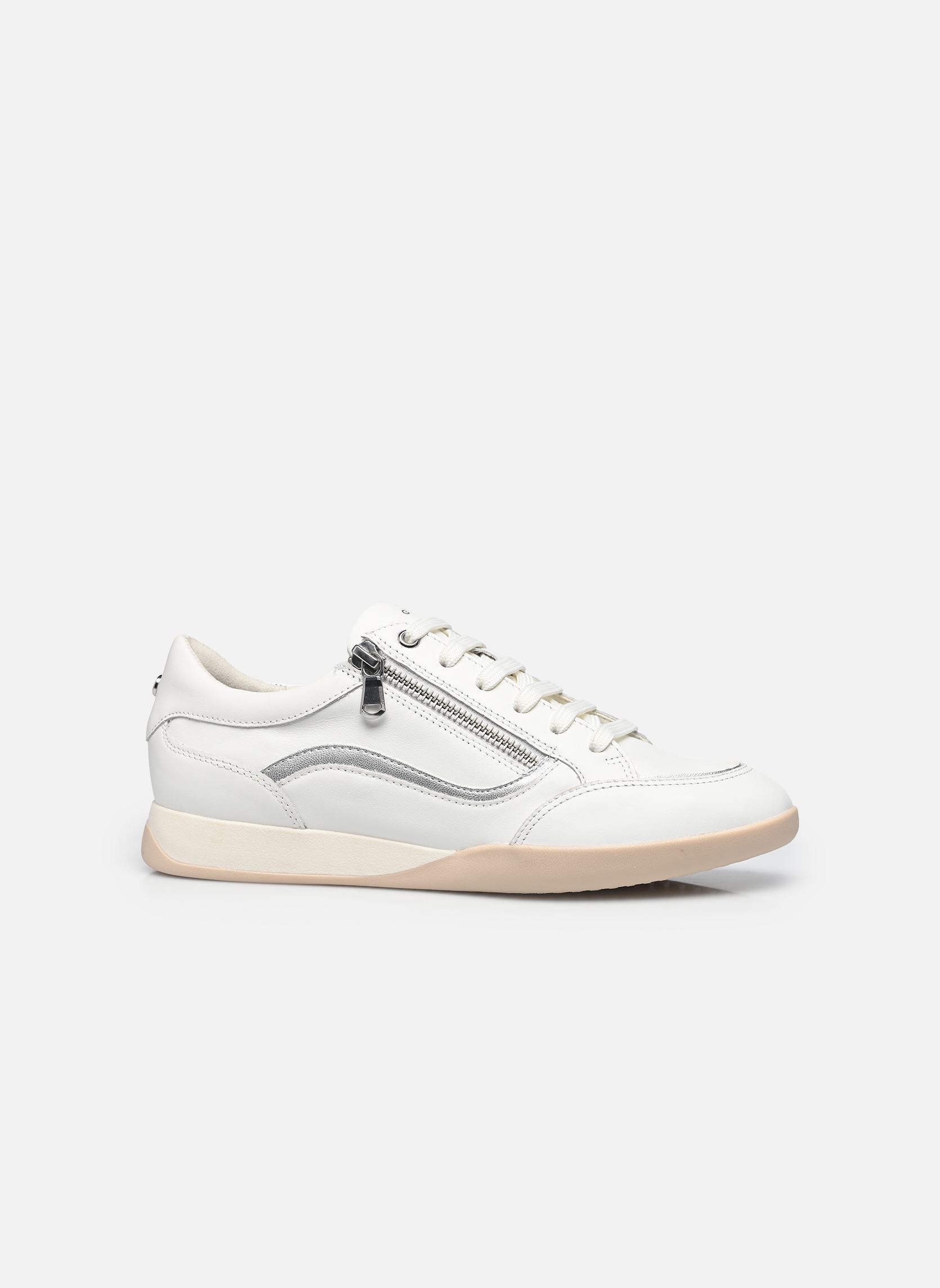 Lage sneakers D MARYEMY B dames wit Geox Lage sneakers D MARYEMY B dames wit BLANC / ARGENT