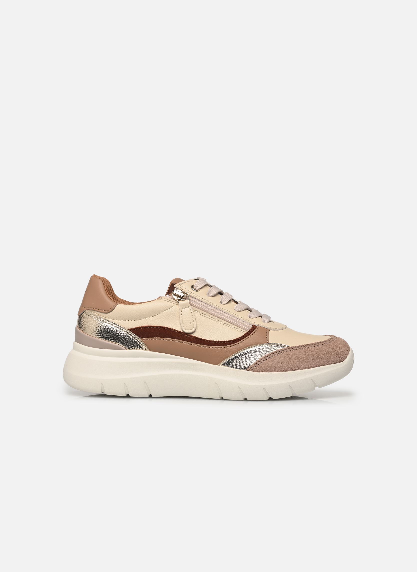 Baskets basses D PLUMMERY E femme marron Geox Baskets basses D PLUMMERY E femme marron PAPYRUS/BEIGE