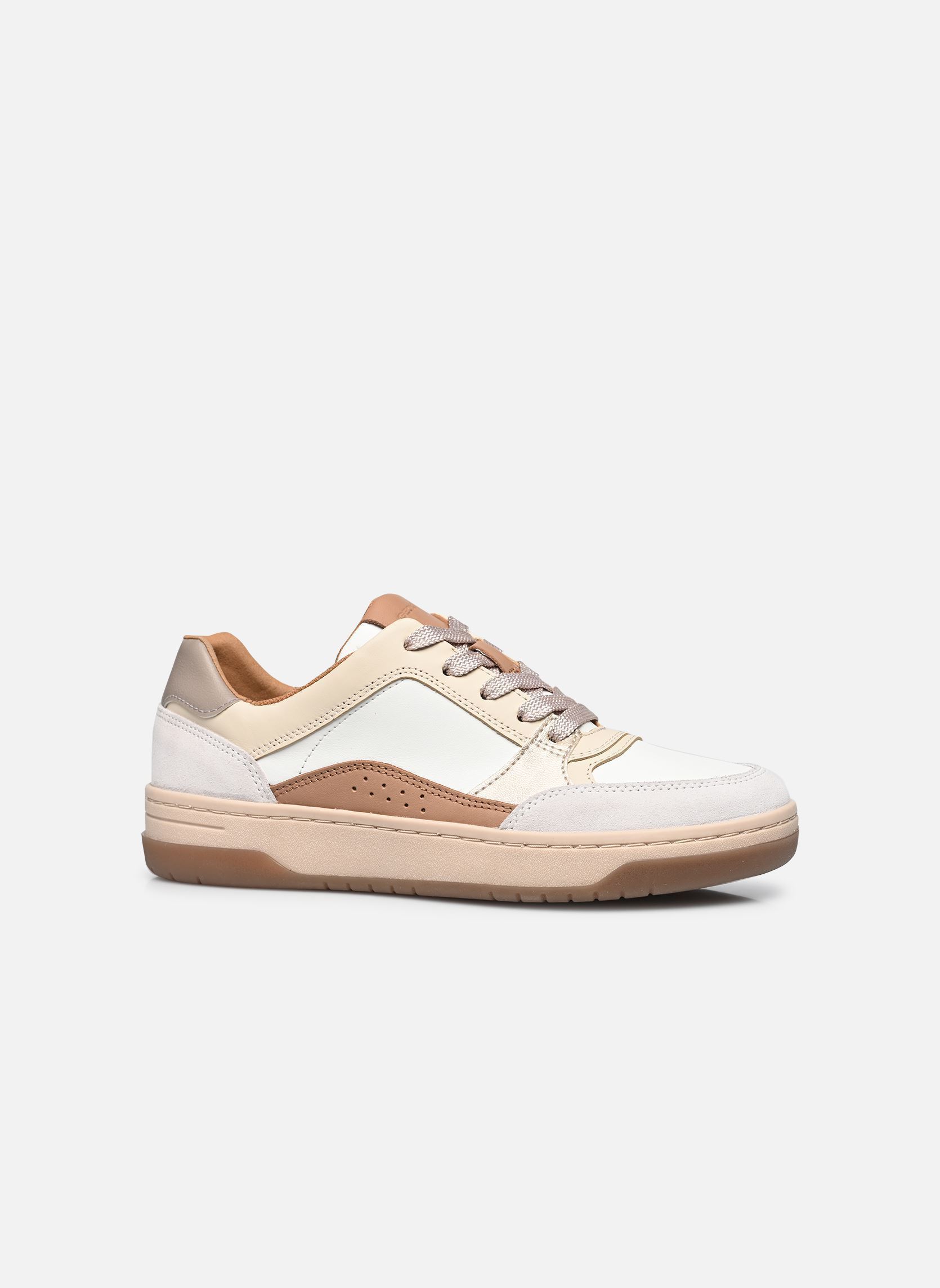 Niedrige Sneaker D SEDRAL COURT B damen mehrfarbig Geox Niedrige Sneaker D SEDRAL COURT B damen mehrfarbig Blanc/beige