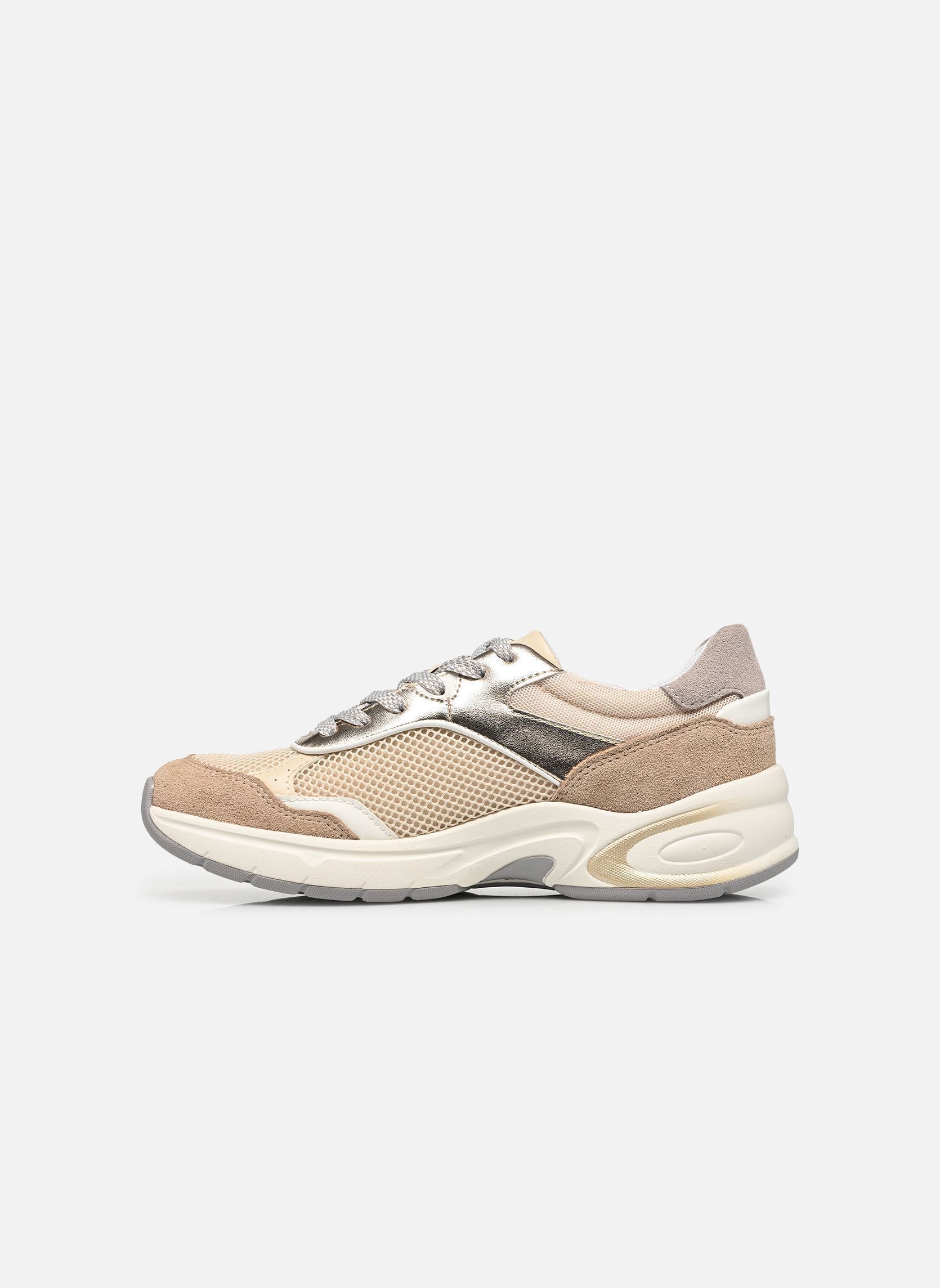Baskets basses D ZARVIA A femme beige Geox Baskets basses D ZARVIA A femme beige PAPYRUS/WHITE