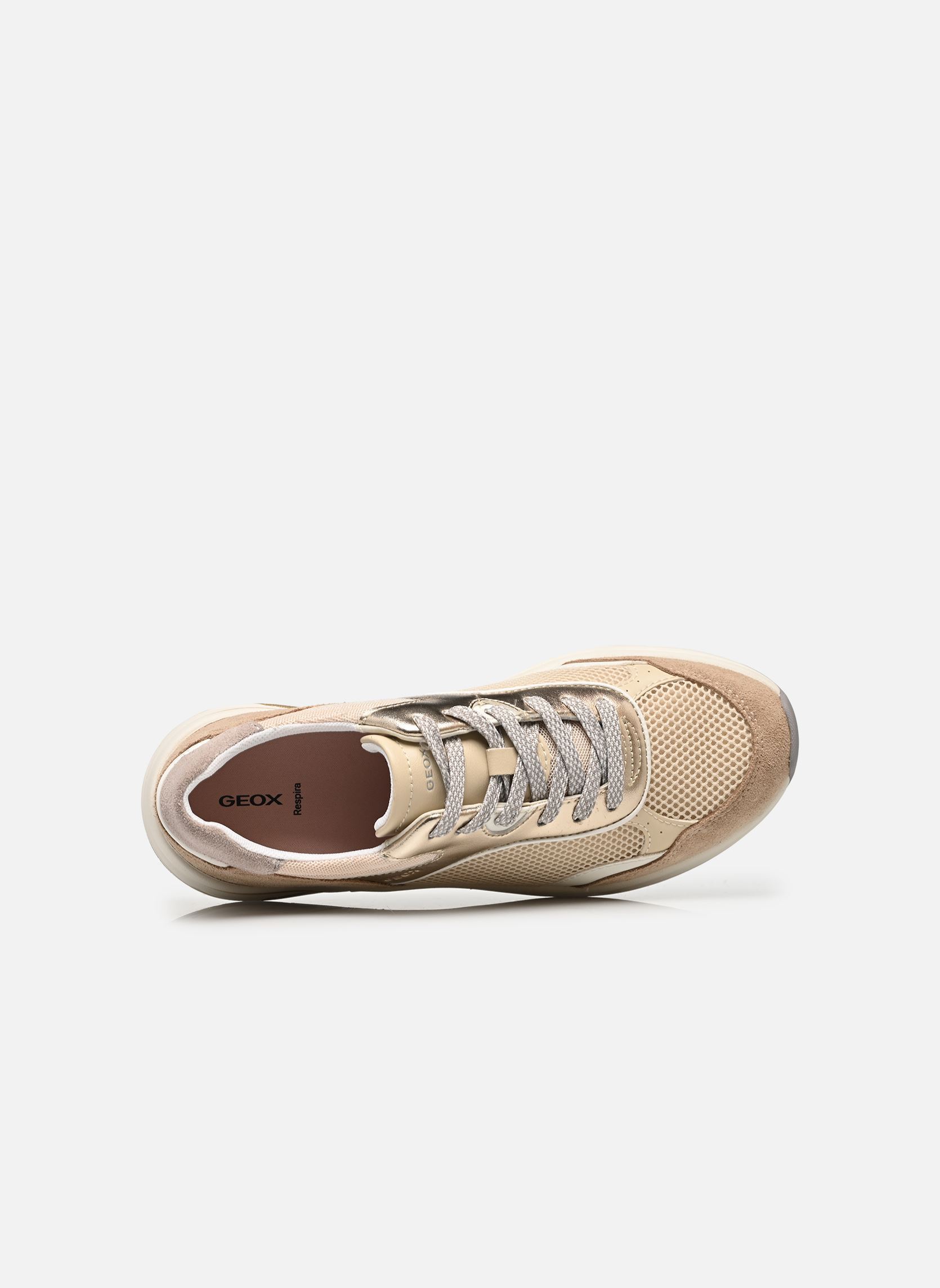 Baskets basses D ZARVIA A femme beige Geox Baskets basses D ZARVIA A femme beige PAPYRUS/WHITE
