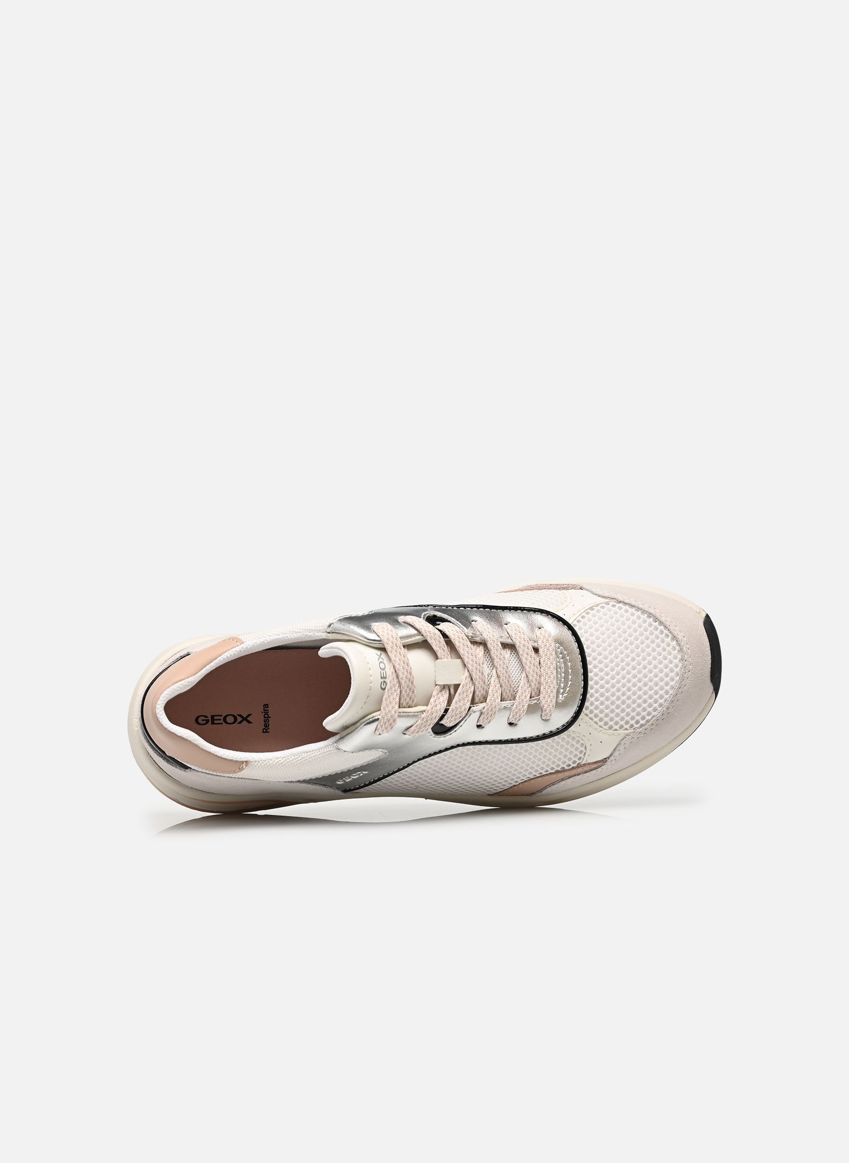 Baskets basses D ZARVIA A femme blanc Geox Baskets basses D ZARVIA A femme blanc White/silver