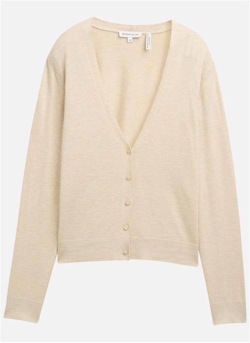 Tom Tailor Gilets Cardigan femme beige