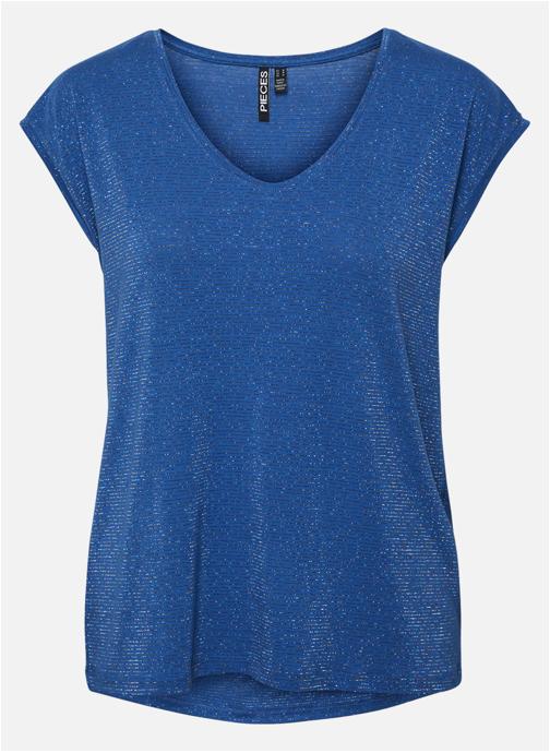 Pieces Tee-shirts bleu