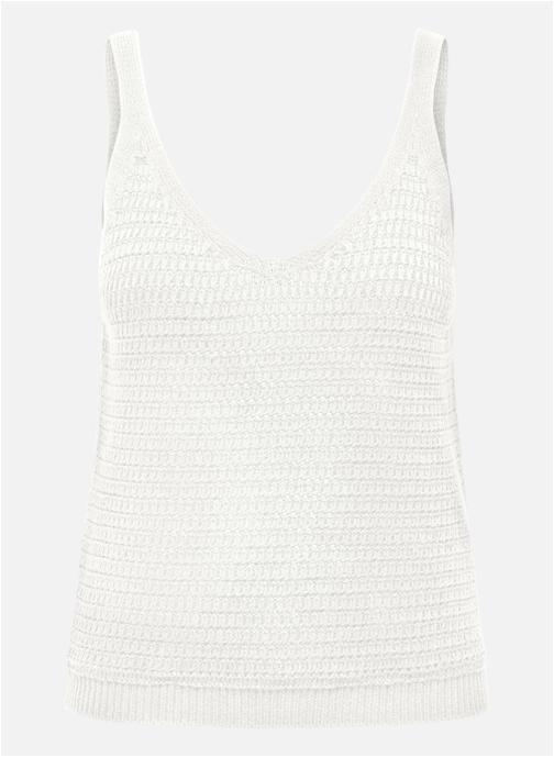 ONLY Débardeurs Débardeur en maille femme blanc