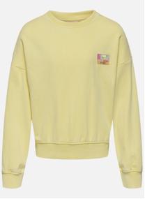 Sweats à capuche Sweat col rond droit - 15347956 fille jaune