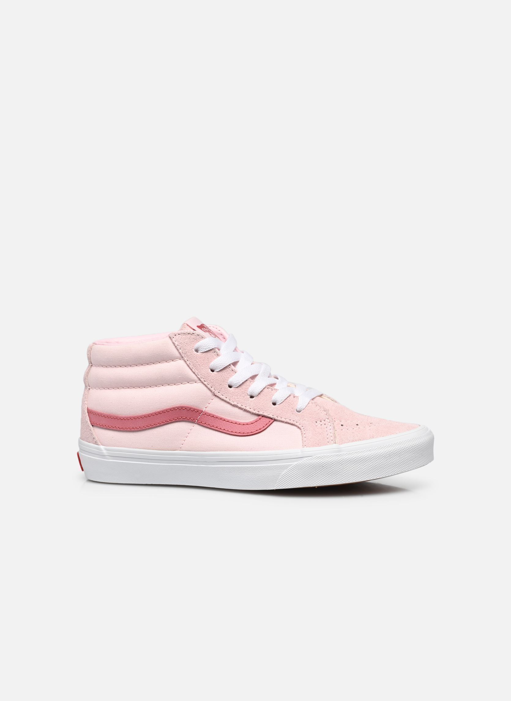 Baskets JN SK8-Mid Reissue fille rose Vans Baskets JN SK8-Mid Reissue fille rose 2-TONE PASTEL PINK