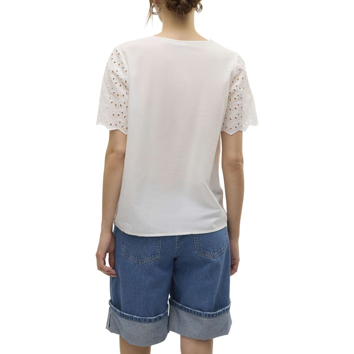 Tee-shirts blanc Vero Moda Tee-shirts blanc Blanc