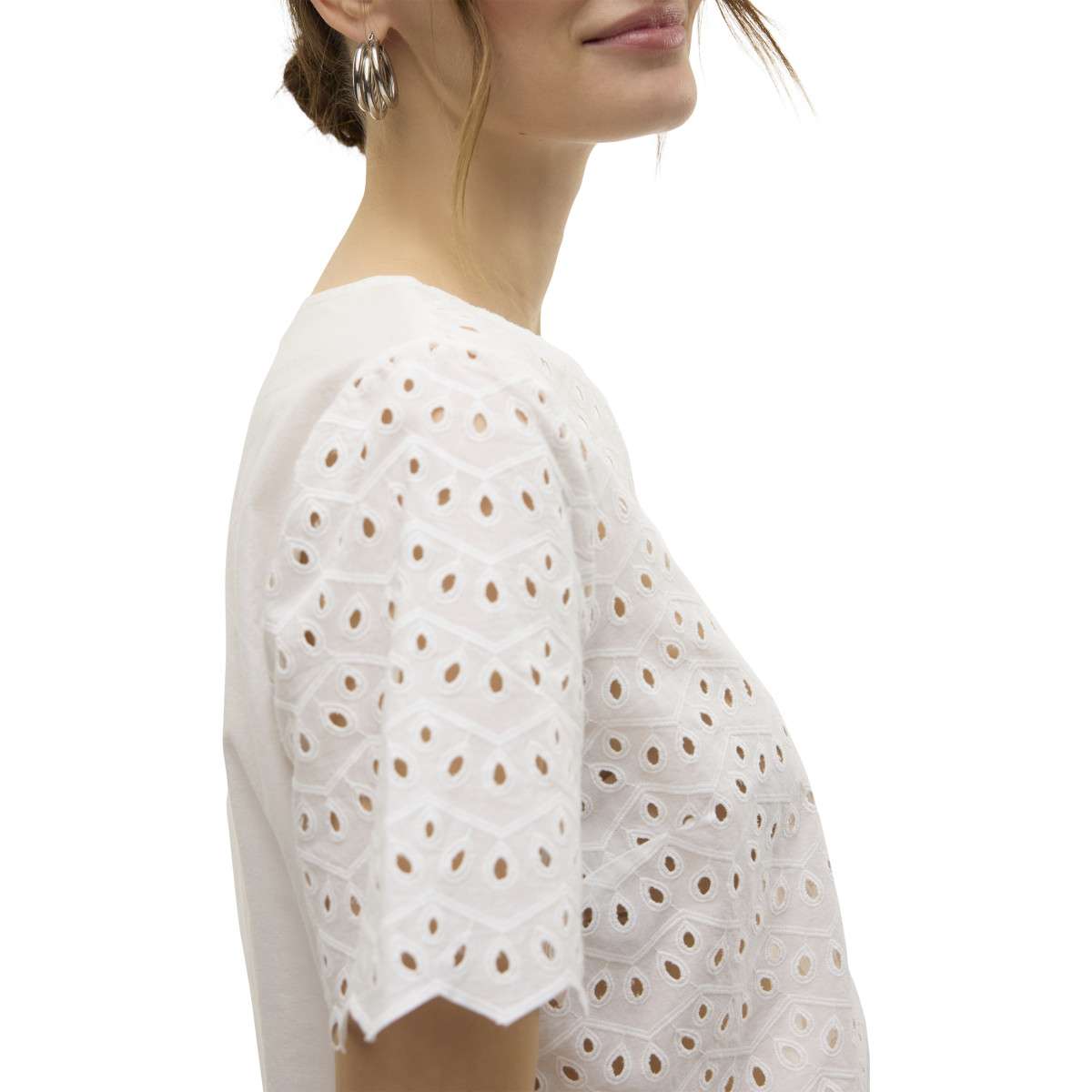 Tee-shirts blanc Vero Moda Tee-shirts blanc Blanc