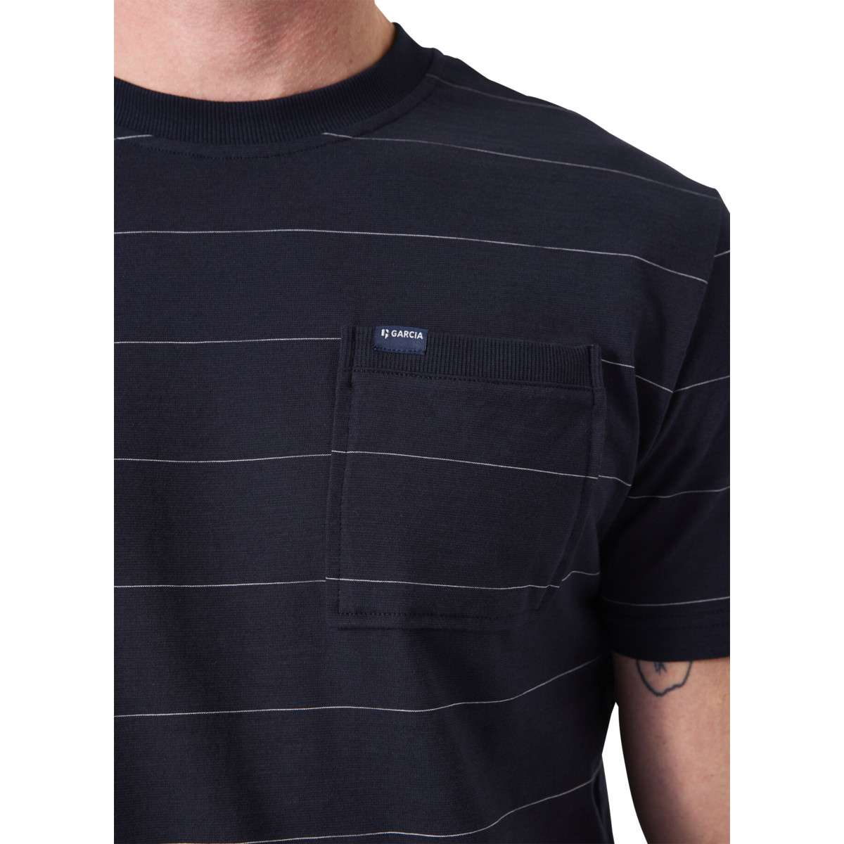 T-shirt Homme Garcia 100% Coton - Taille S, Couleur Gris, Neuf Avec étiquettes