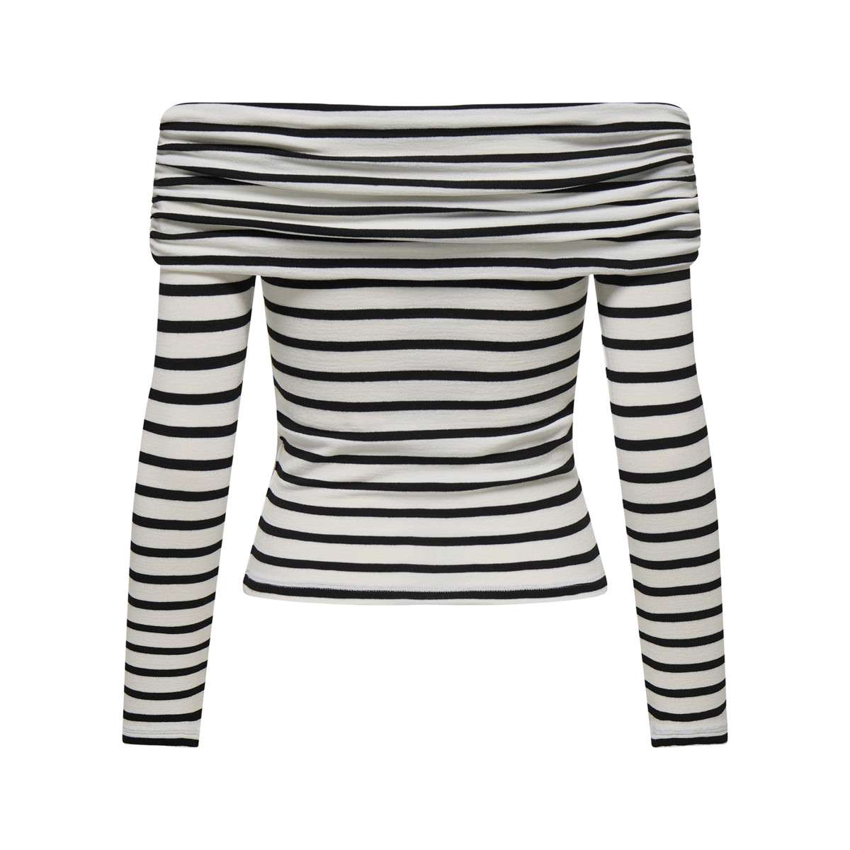Imily Bela Pull Rayé Femme Épaules Dénudées Col Rabattu En U - Élégant Et Confortable