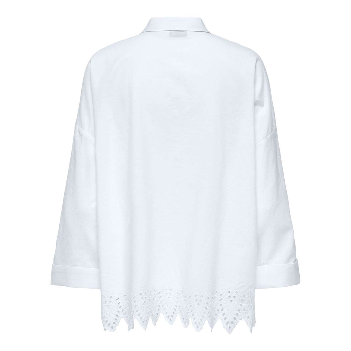 Chemises Chemisier coton ample - 15343165 femme blanc ONLY Chemises Chemisier coton ample - 15343165 femme blanc Blanc