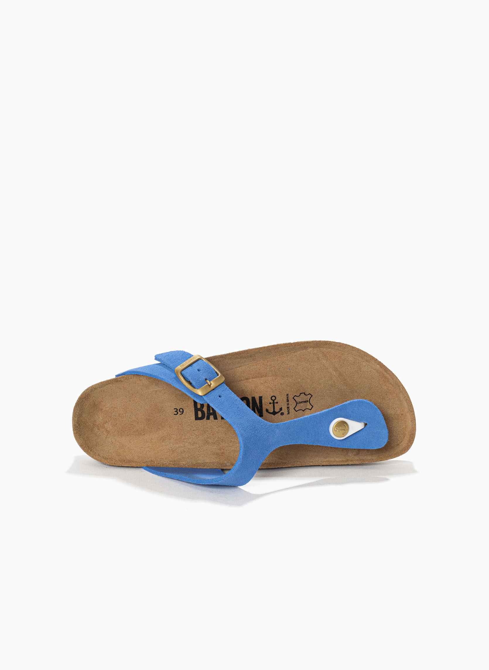 Tongs Tongs en cuir suédé MERCURE pour femme Camel femme bleu Bayton Tongs Tongs en cuir suédé MERCURE pour femme Camel femme bleu Bleu