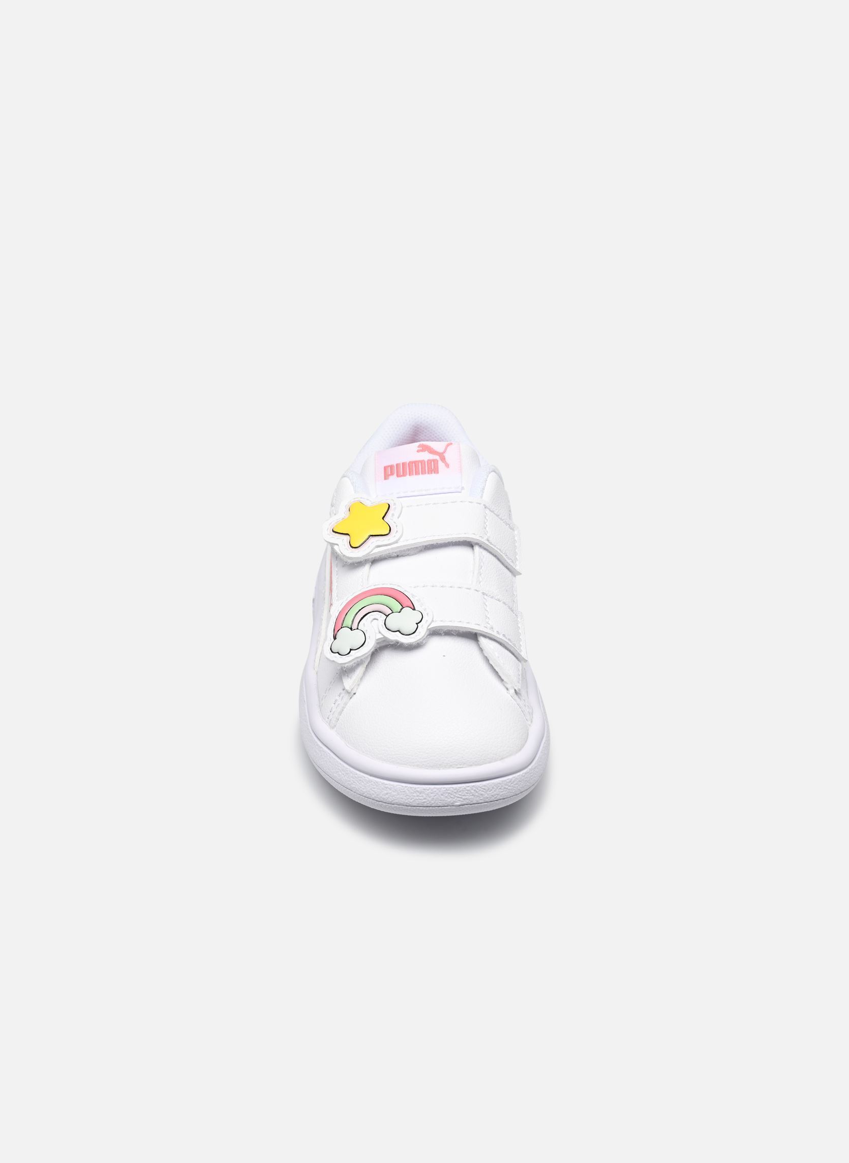 Baskets Puma Smash 3.0 Badges V Inf fille blanc Puma Baskets Puma Smash 3.0 Badges V Inf fille blanc PUMA WHITE-PASS