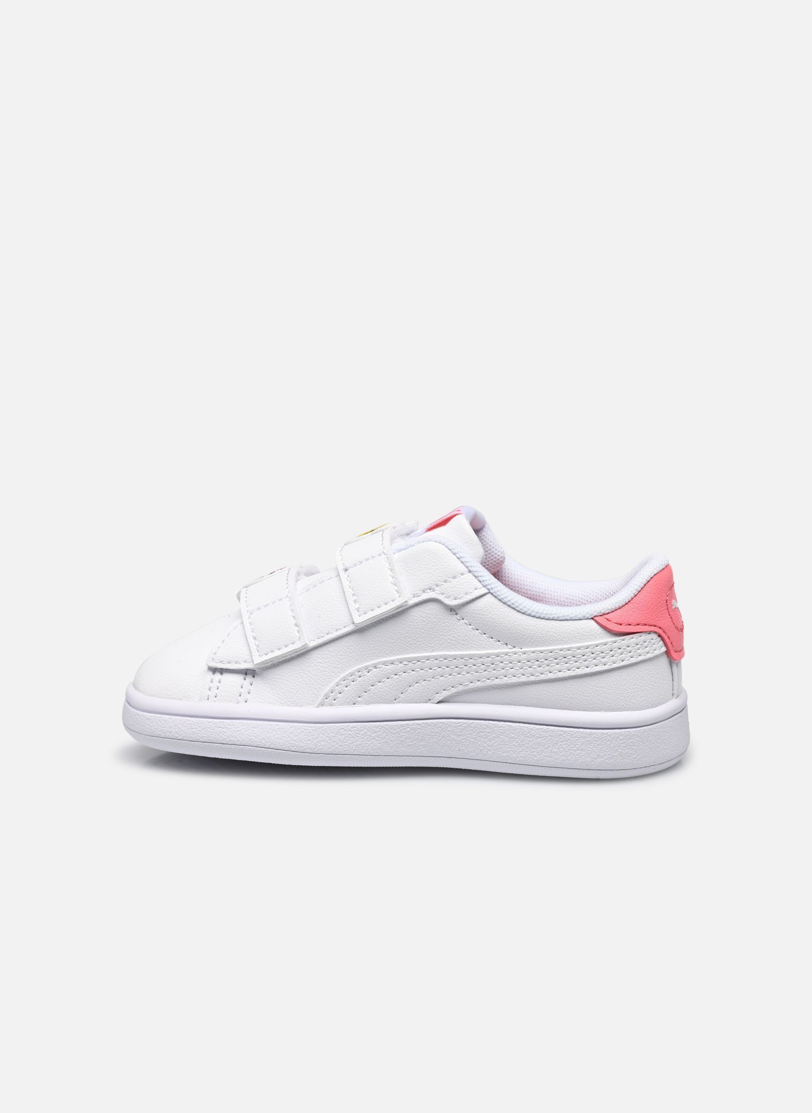 Baskets Puma Smash 3.0 Badges V Inf fille blanc Puma Baskets Puma Smash 3.0 Badges V Inf fille blanc PUMA WHITE-PASS